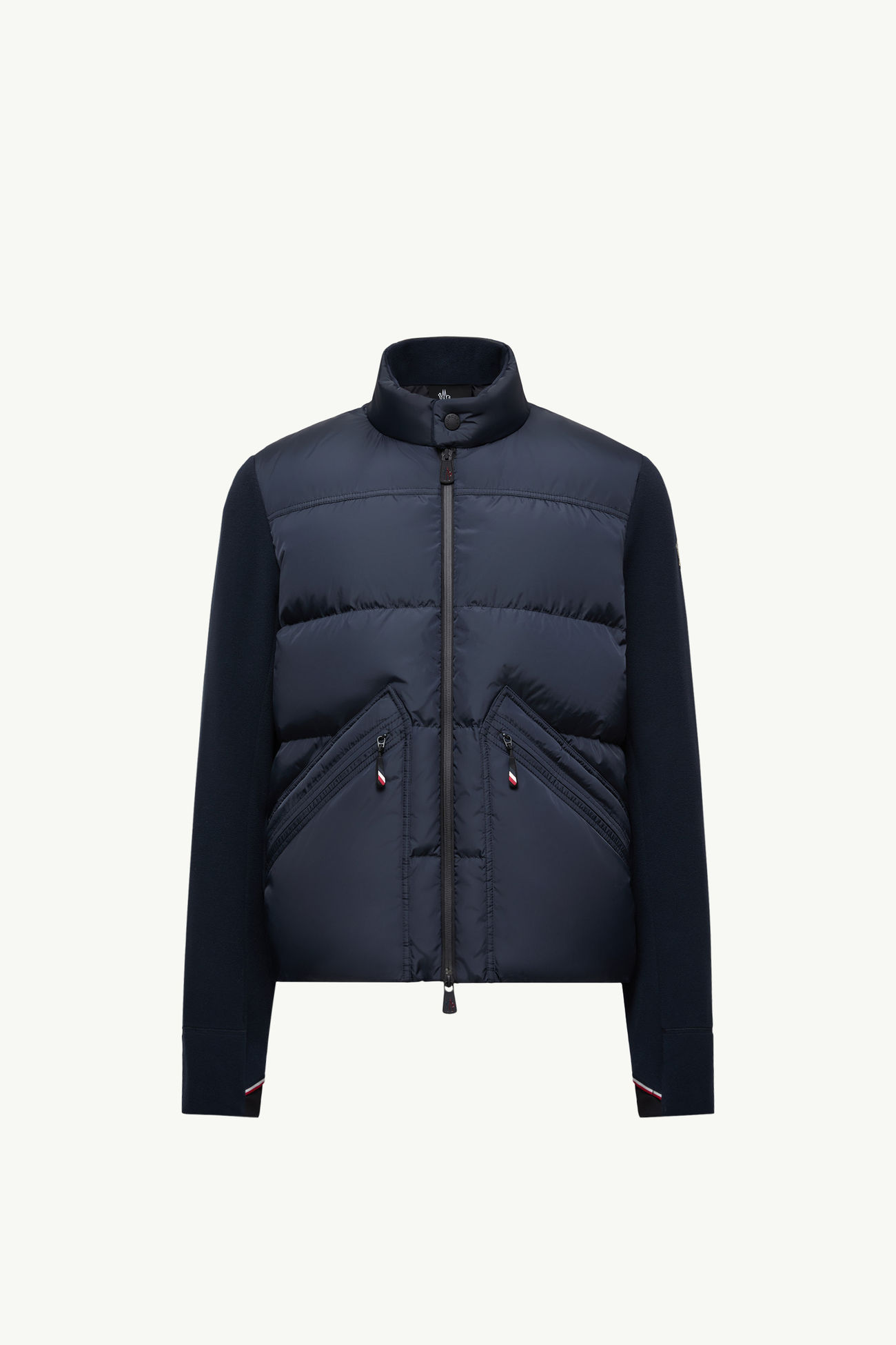Gepolsterte Strickjacke mit Reißverschluss Herren Navyblau Moncler 2