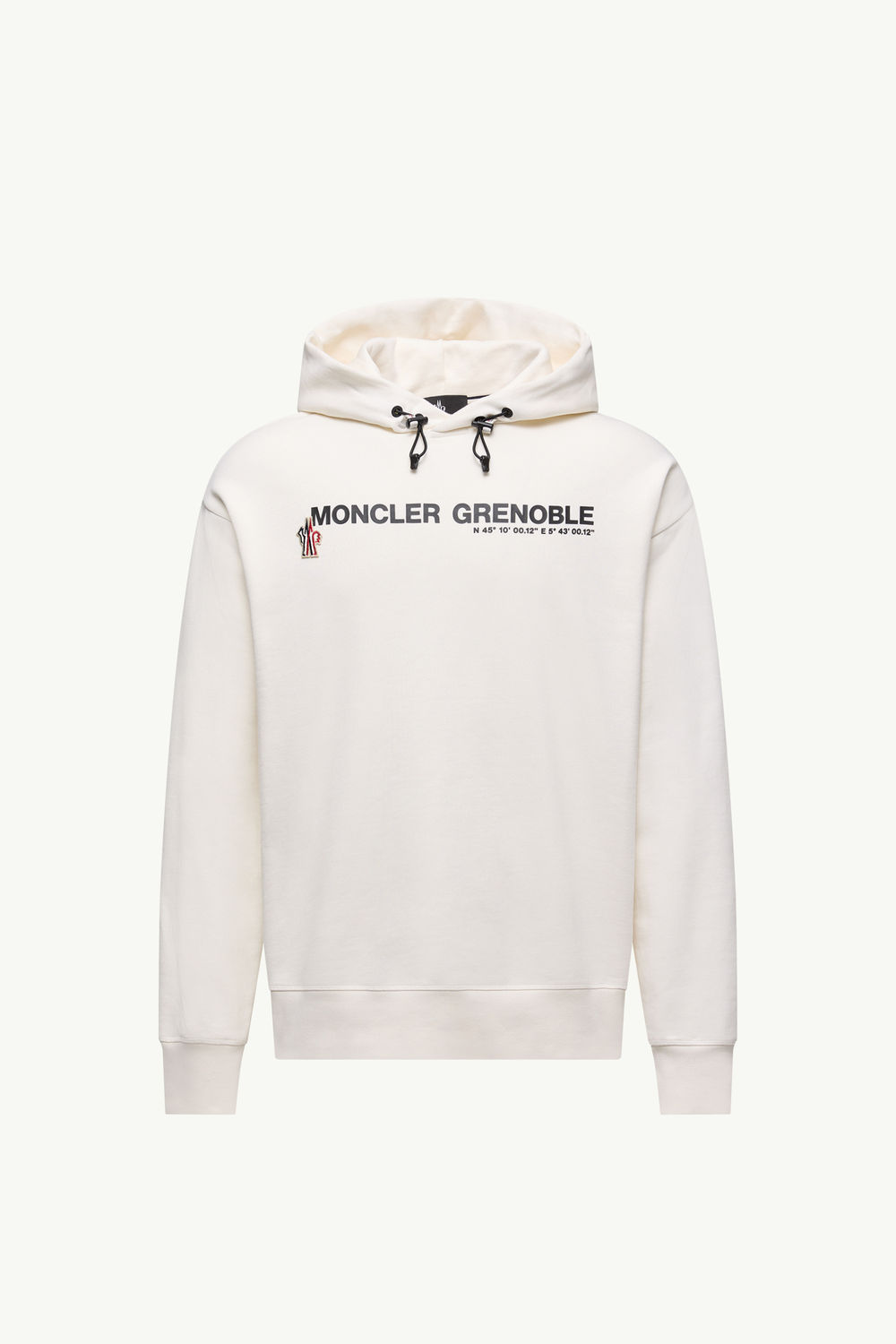 Logo Cotton Hoodie Men White Moncler 2