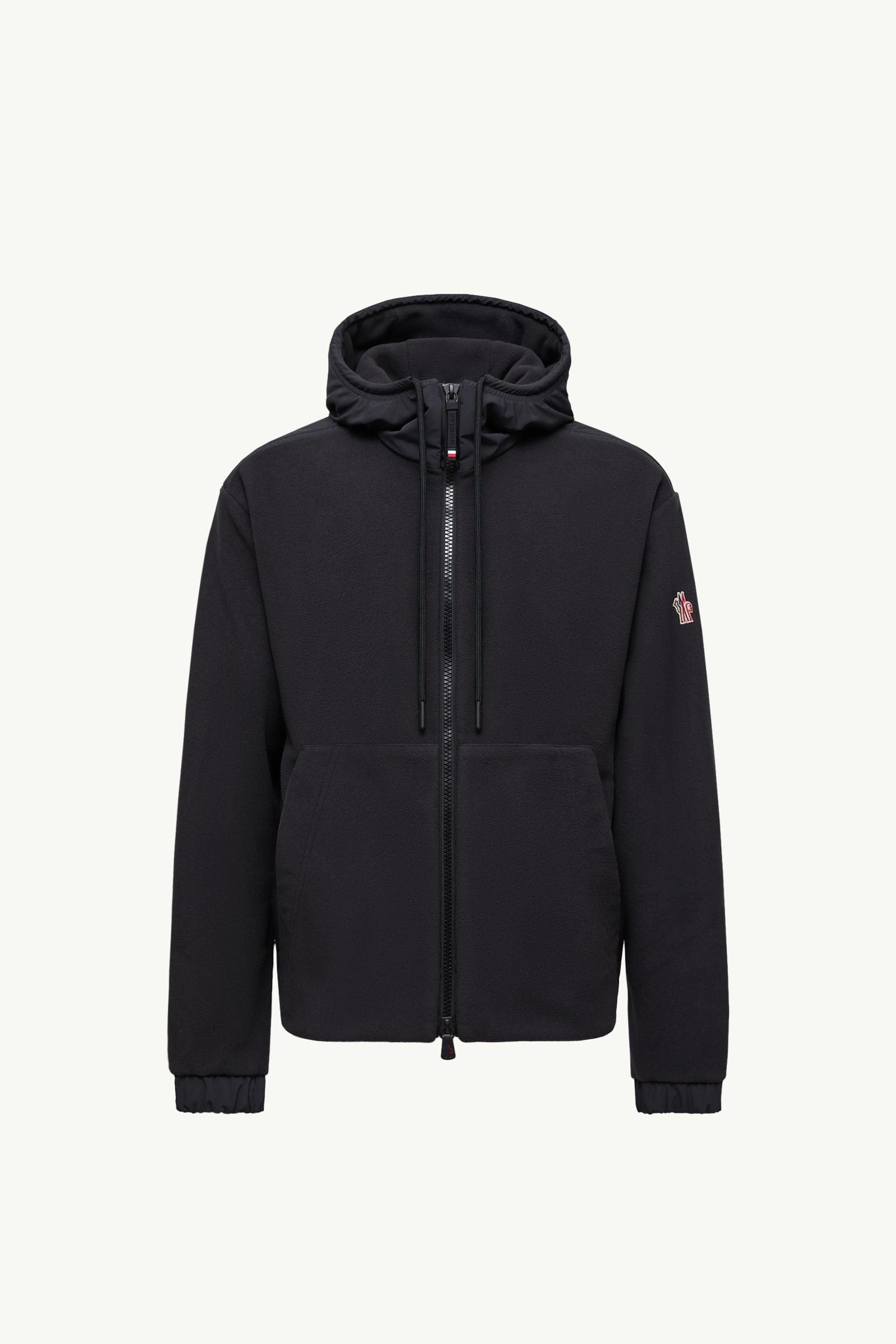 Black Polartec® Zip-Up Hoodie - Sweatshirts for Men | Moncler US