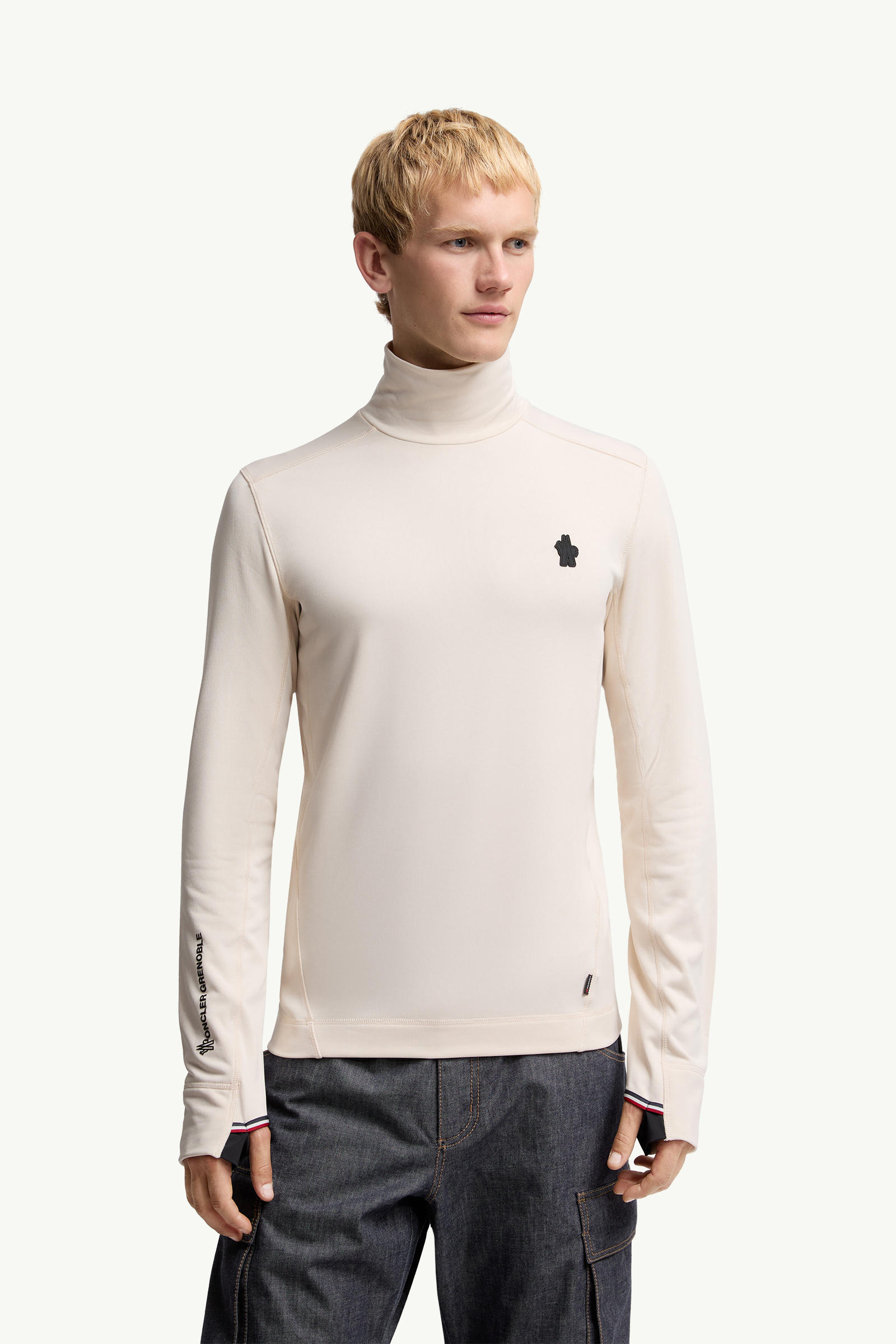 Polartec® Polo Neck Men White Moncler 3