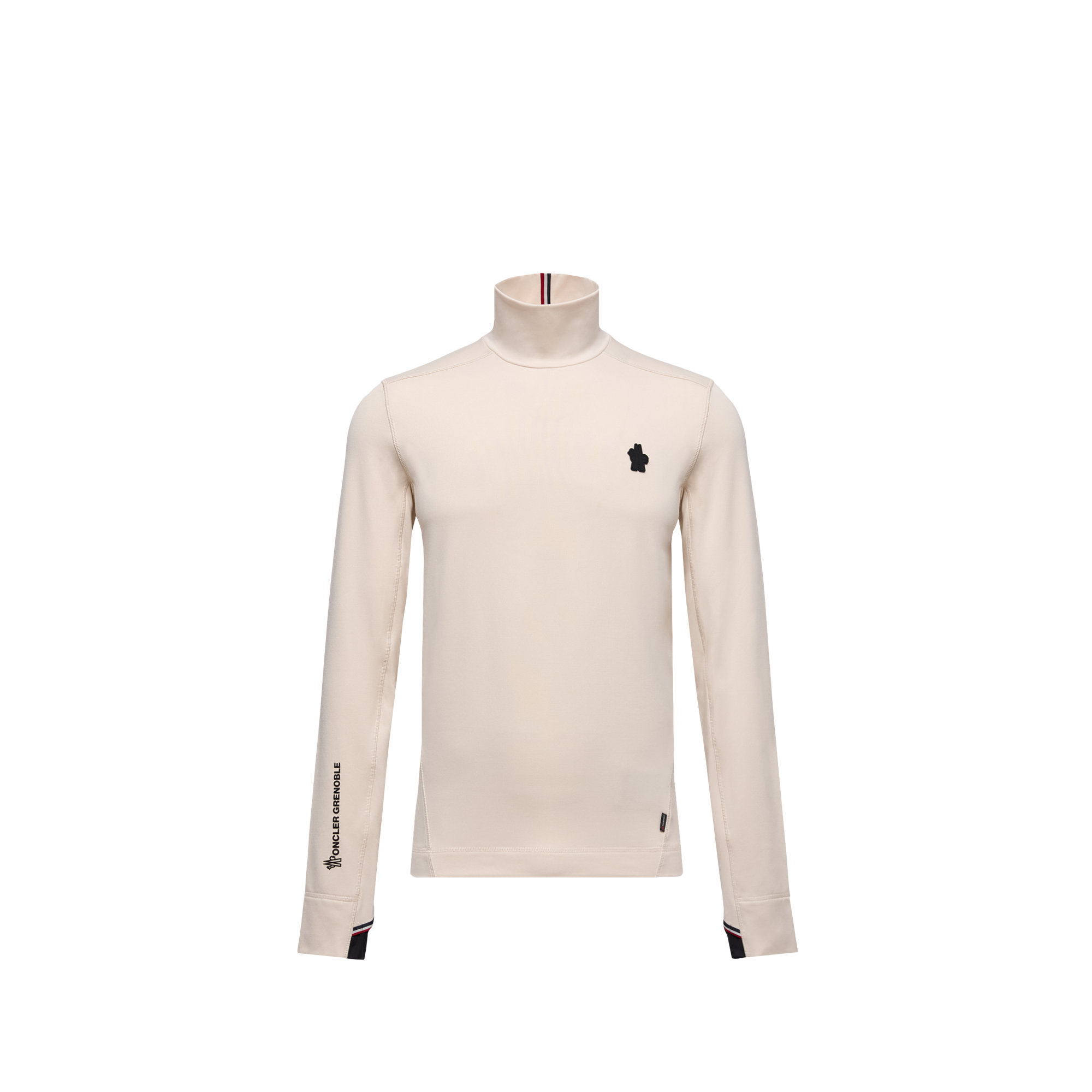 Grenoble    Polartec Polo Neck for Men in White, Size: M, Moncler