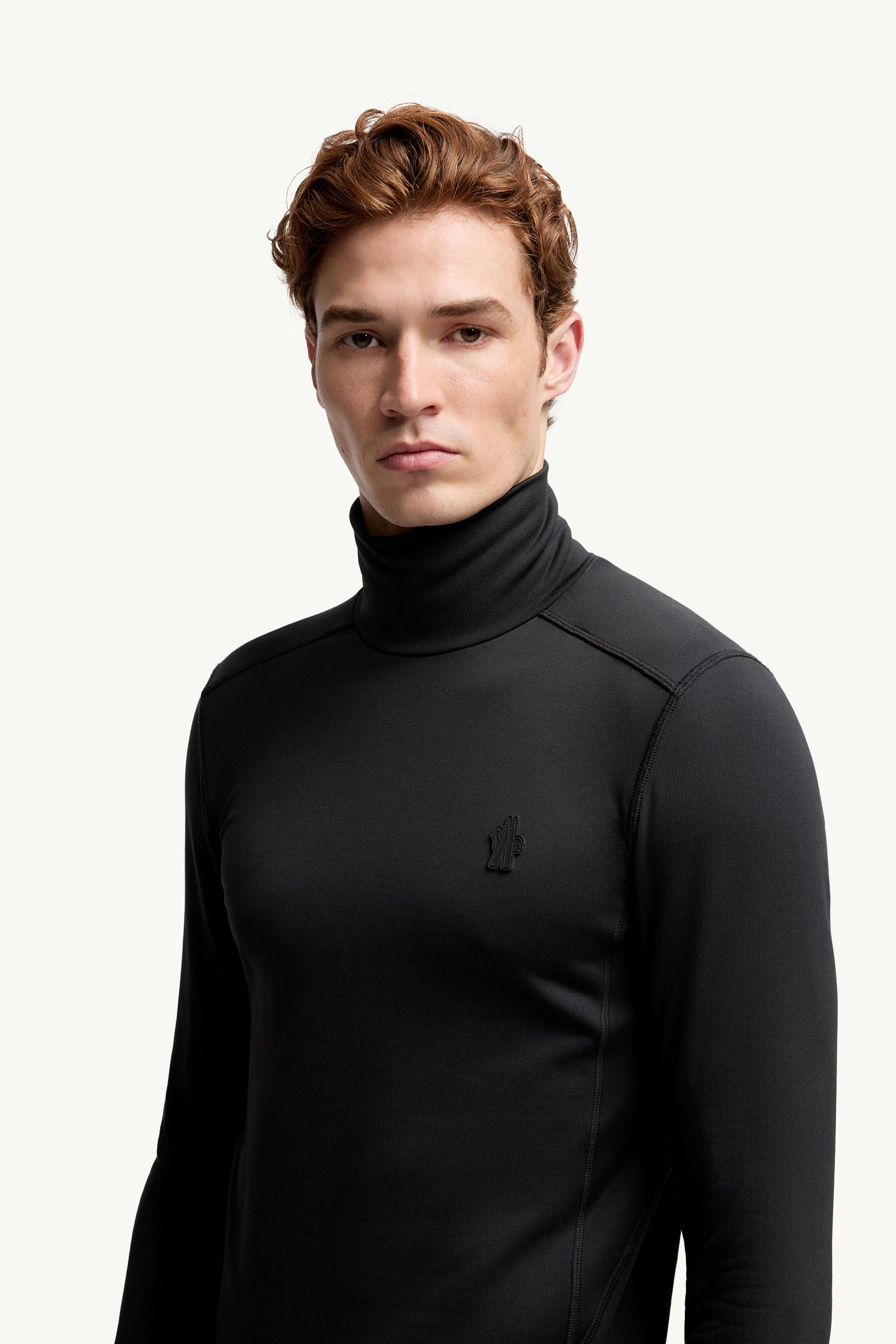 Black Polartec® Turtleneck - Sweatshirts for Men | Moncler US