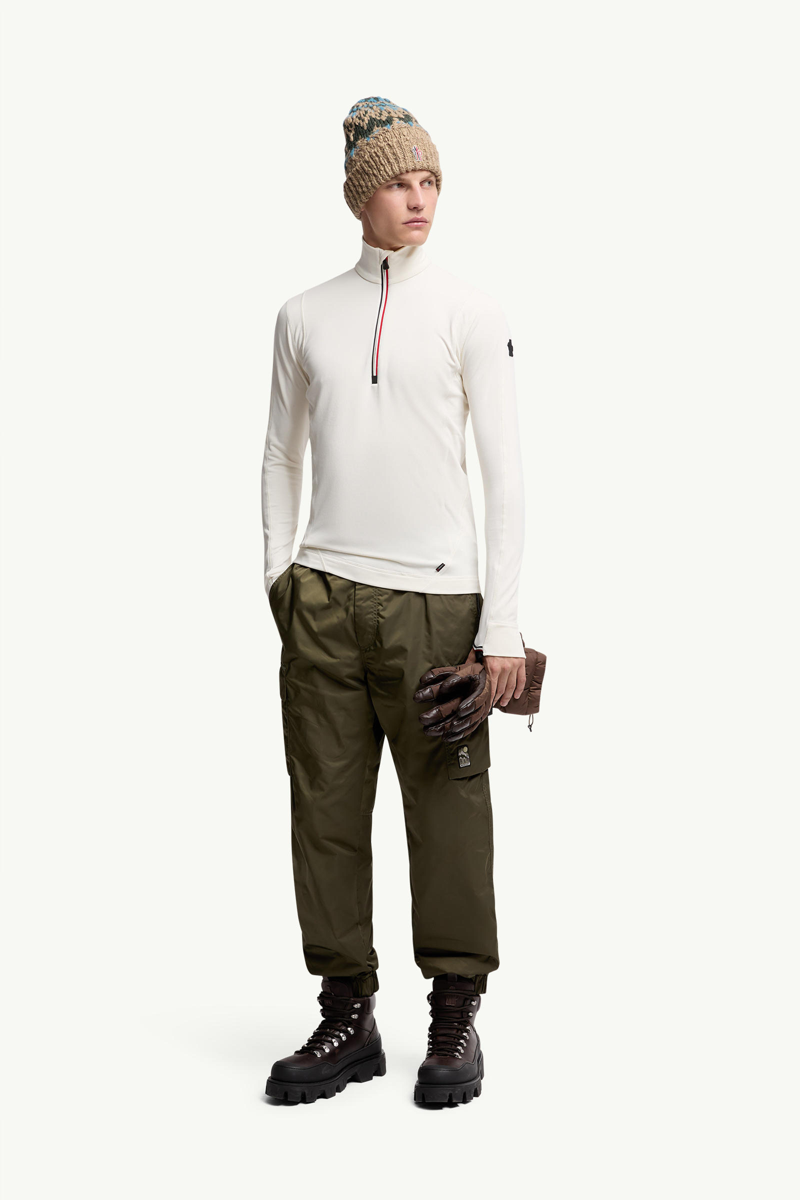 Polartec® Half Zip Sweatshirt Men White Moncler 0