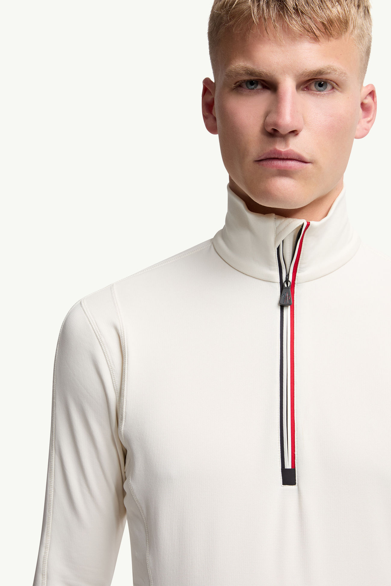 Polartec® Sweatshirt mit kurzem Reißverschluss Herren Weiß Moncler 5