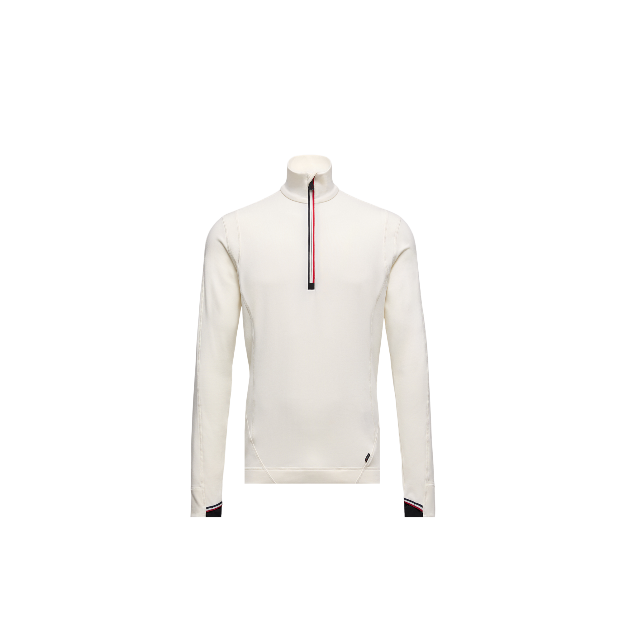 Grenoble   Polartec Sweatshirt Mit Kurzem Reißverschluss für Herren in Weiss in Größe: L, Moncler