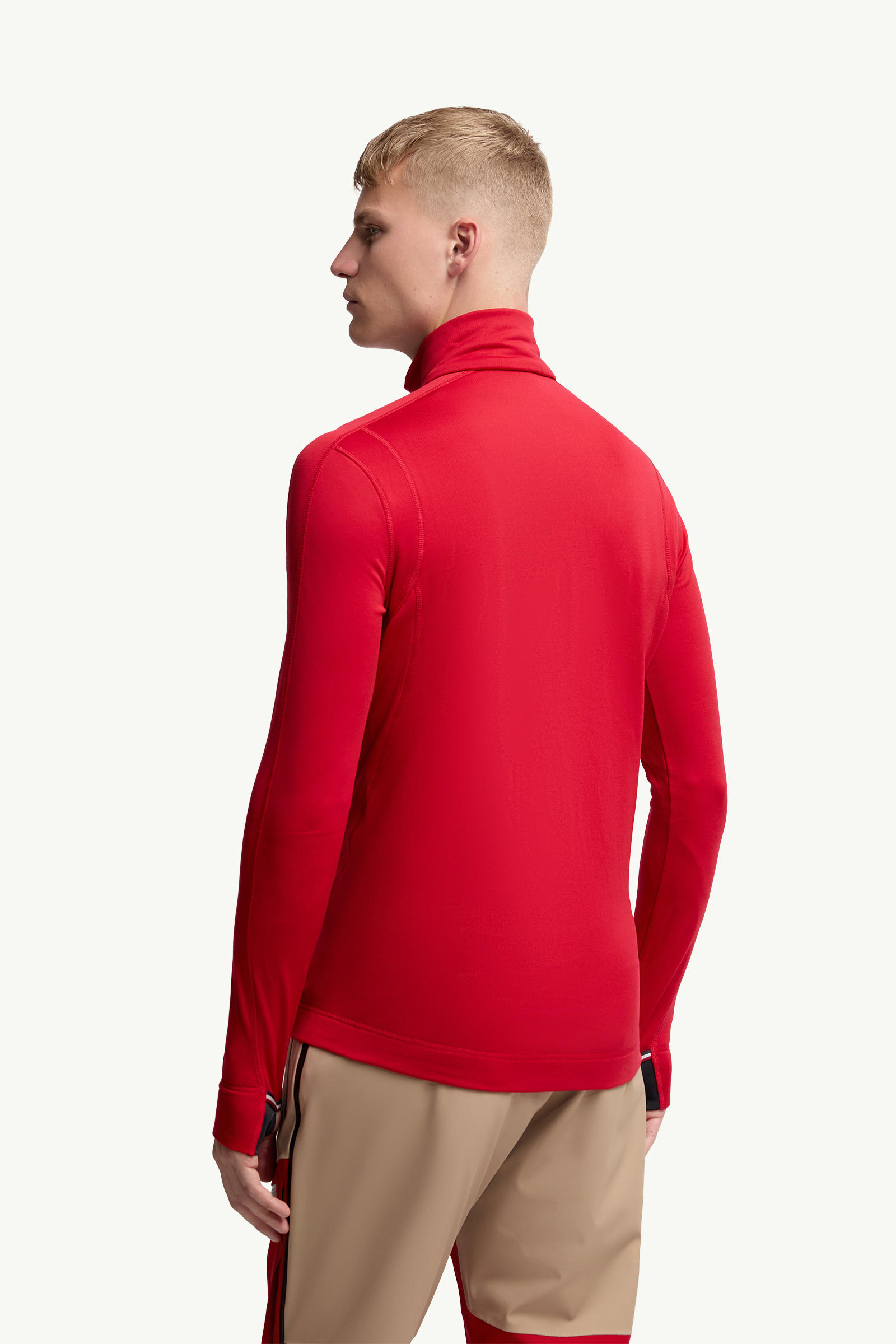Polartec® Half Zip Sweatshirt Men Red Moncler 4