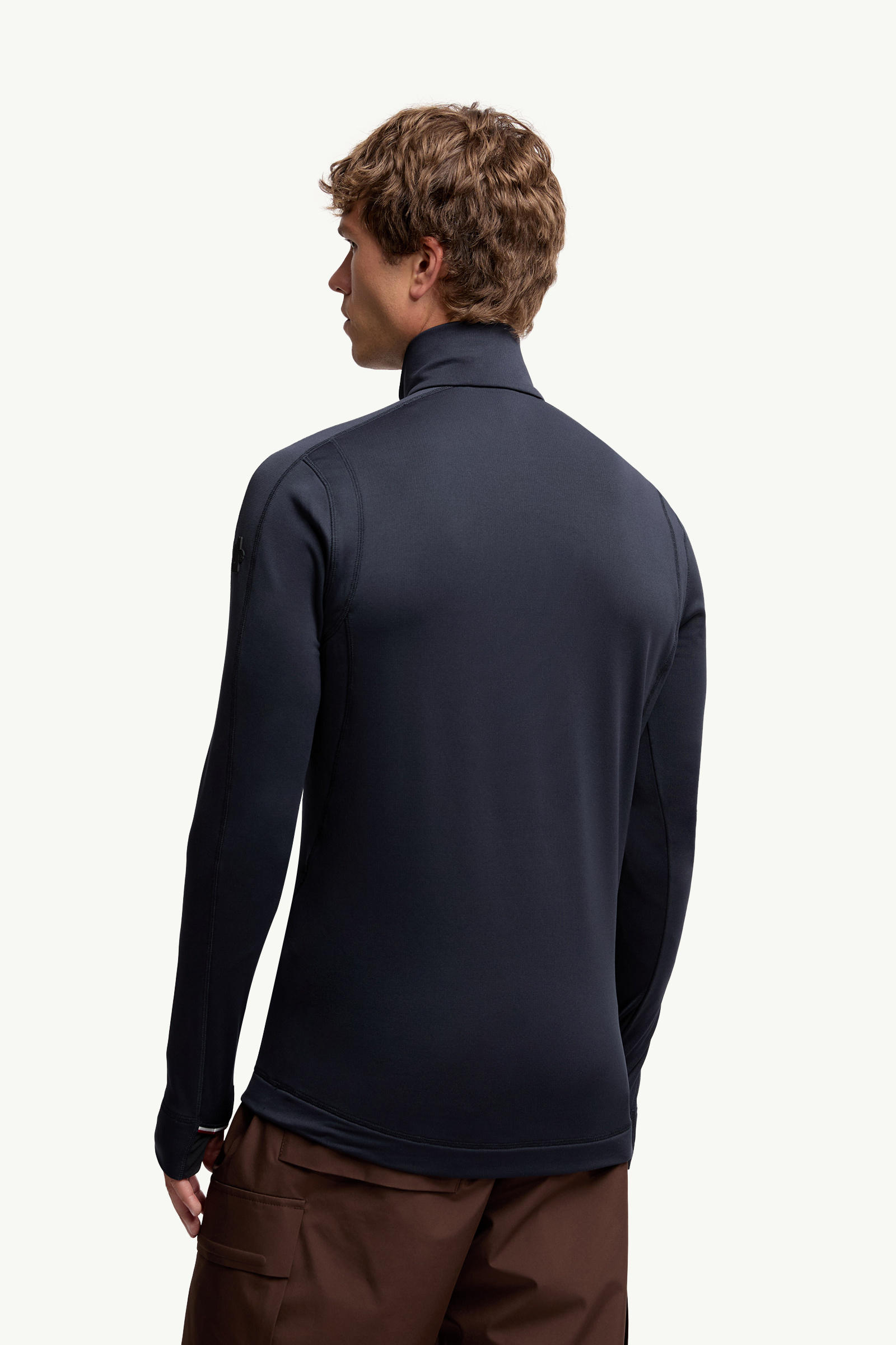 Sweat semi-zippé en Polartec® Hommes Bleu marine Moncler 4