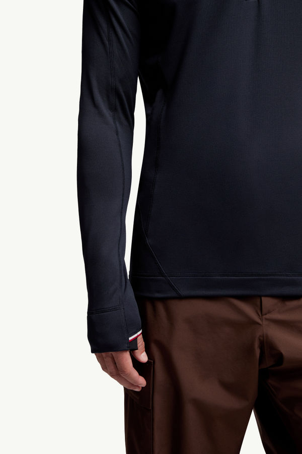 Felpa a mezza zip in Polartec® Uomo Blu Navy Moncler 5