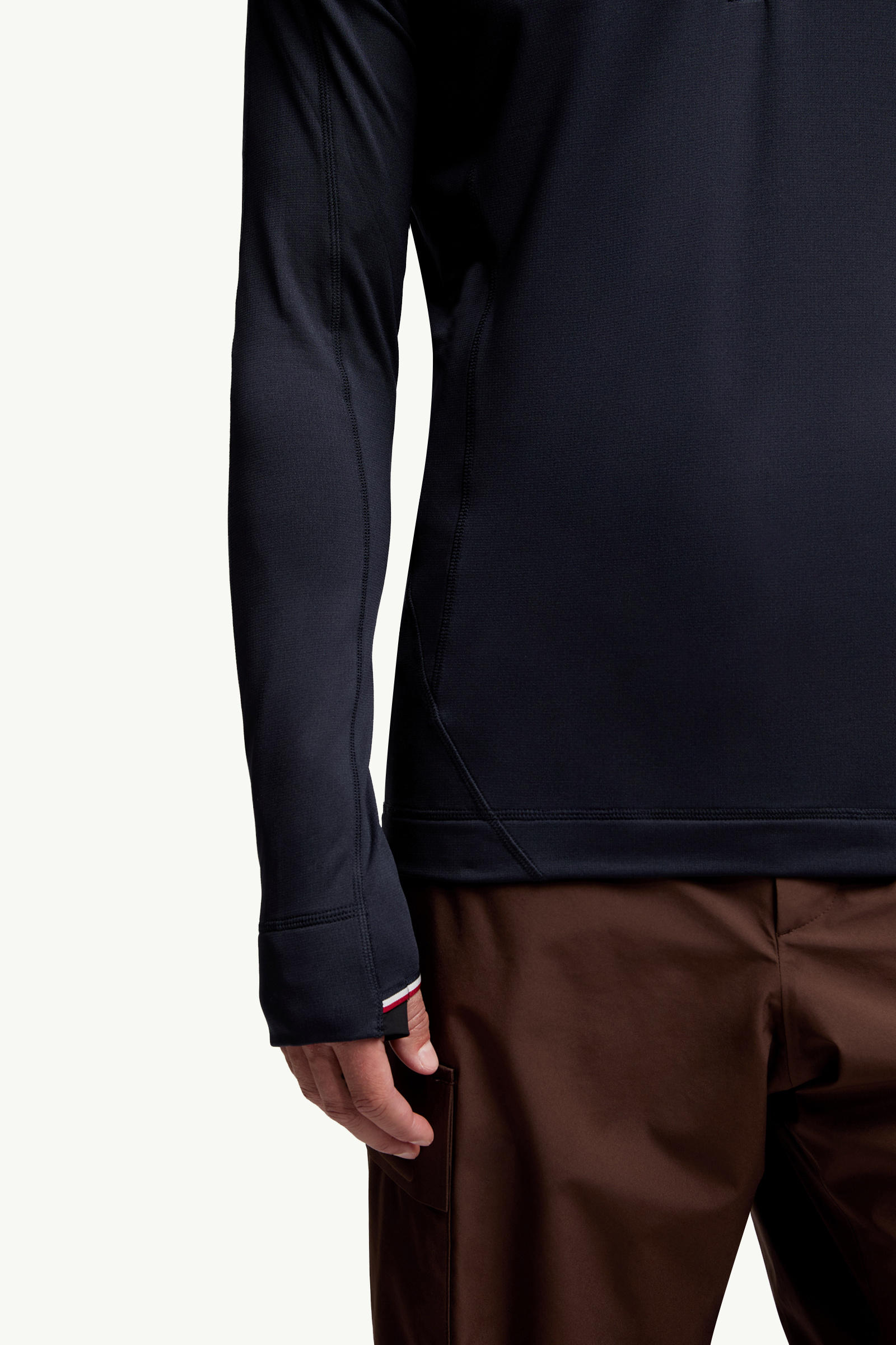 Polartec® Half Zip Sweatshirt Men Navy Blue Moncler 5