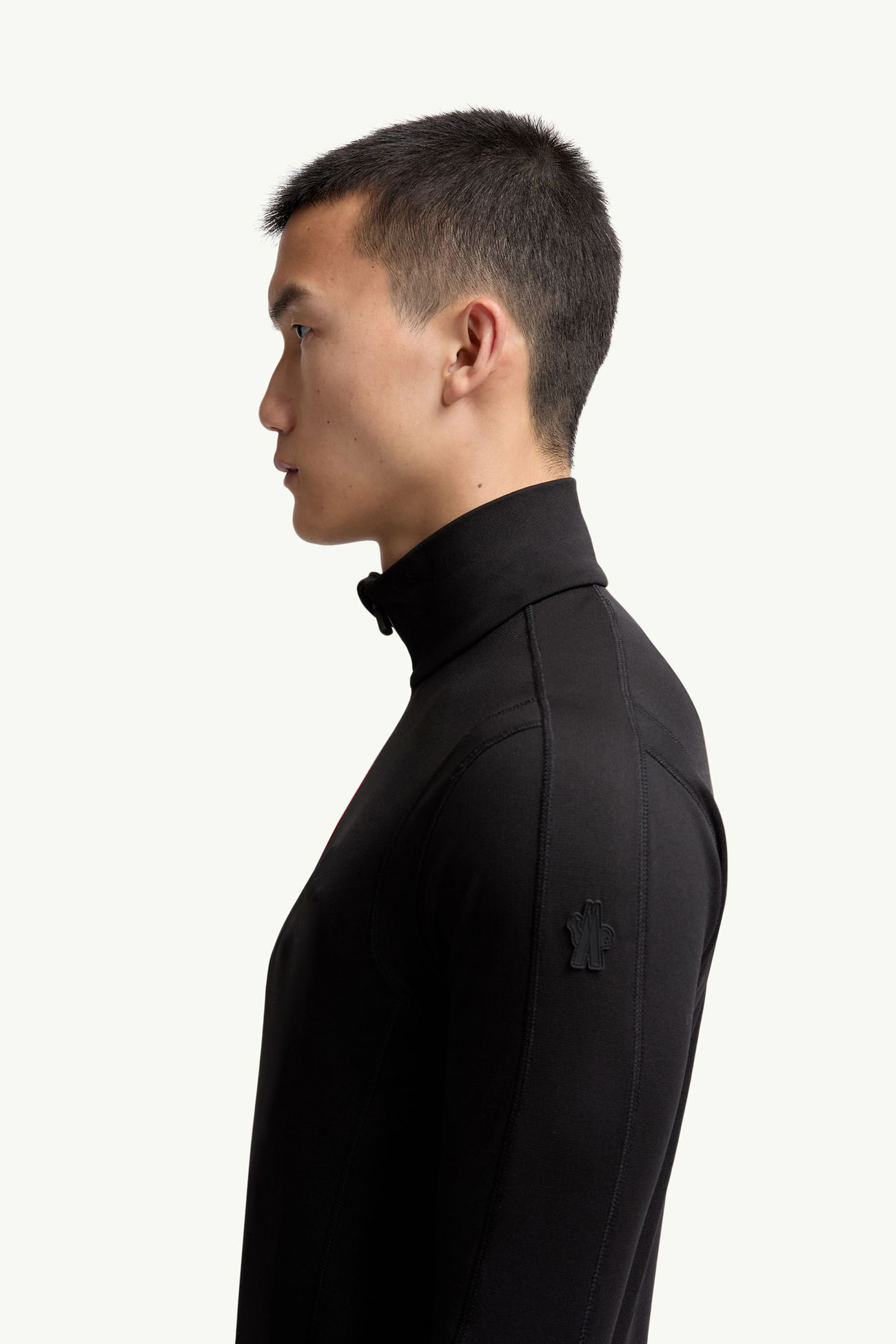 Polartec® Sweatshirt mit kurzem Reißverschluss Herren Schwarz Moncler 1