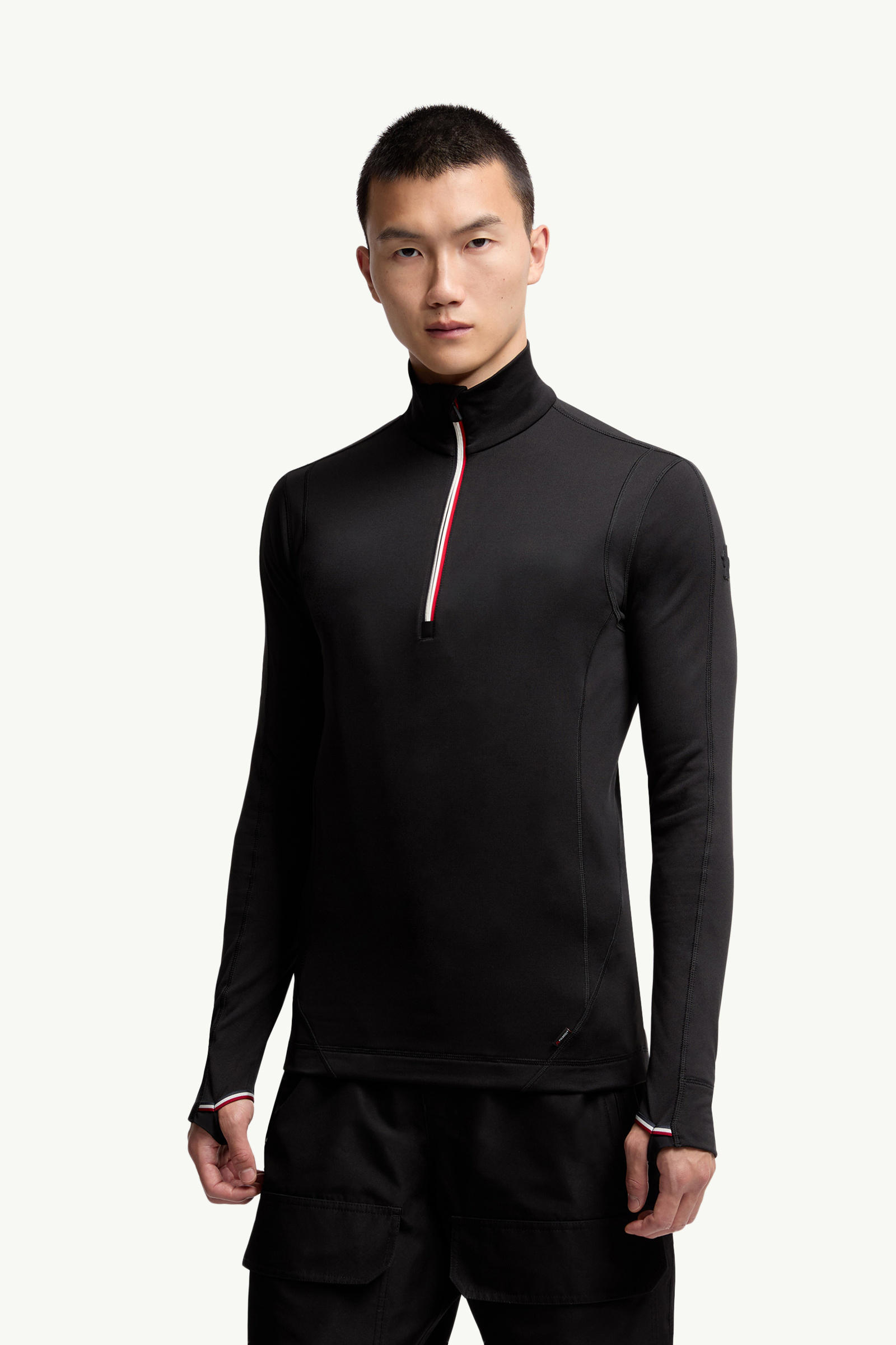 Polartec® Half Zip Sweatshirt Men Black Moncler 3