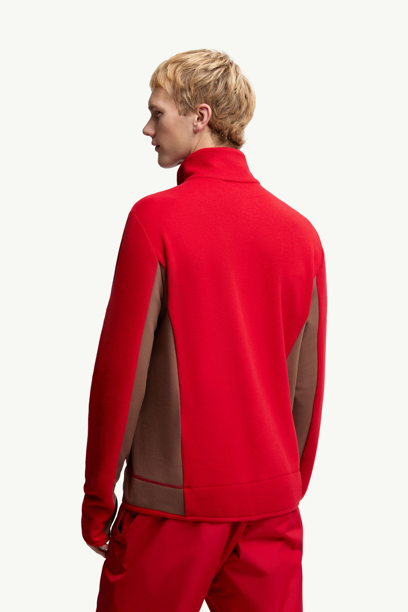 Sweat semi-zippé Hommes Rouge Vif Moncler 4