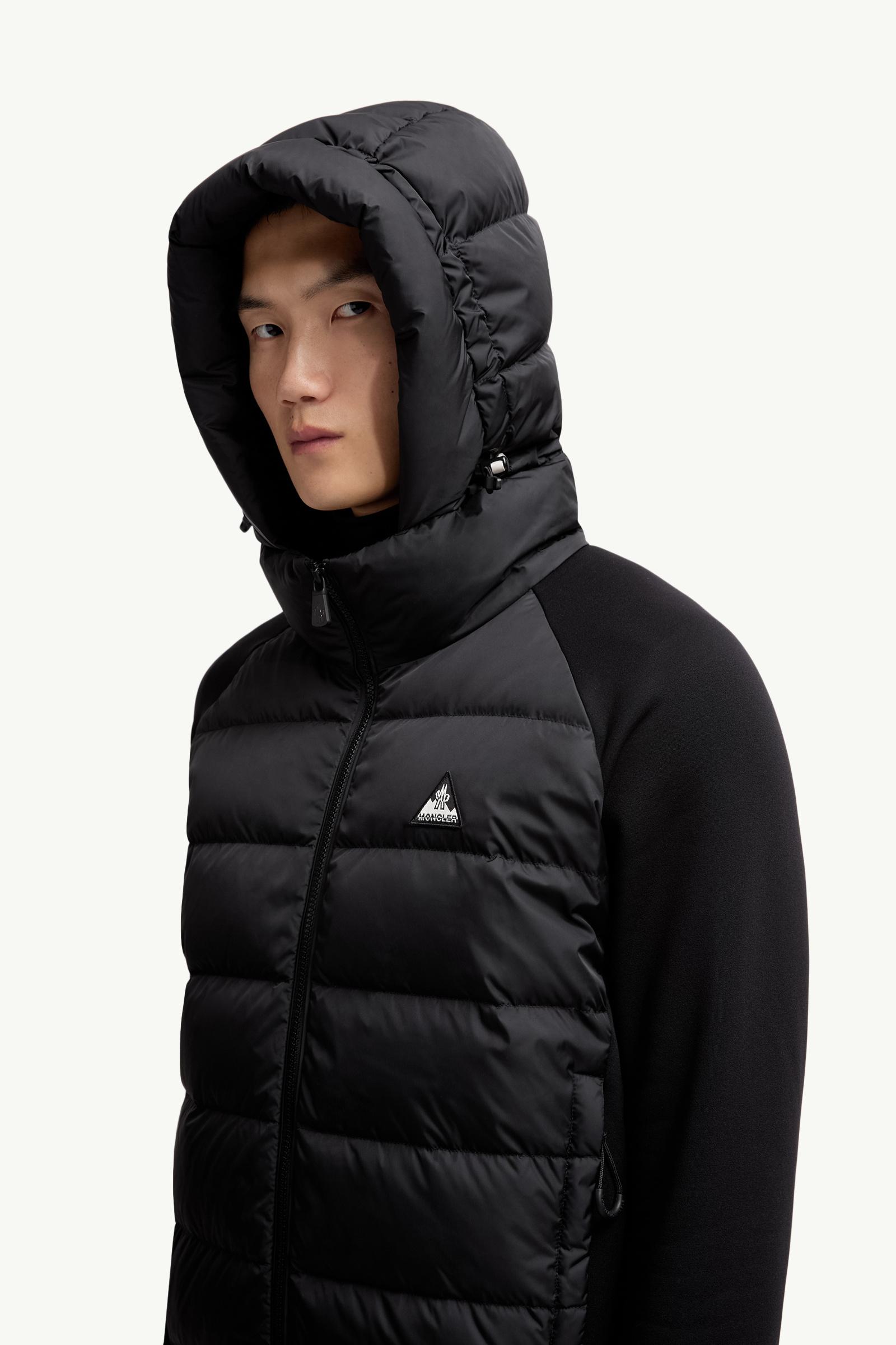 Padded Polartec® Zip-Up Hoodie Men Black Moncler 1