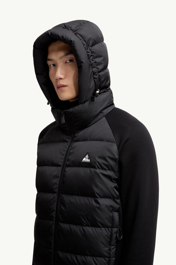 Padded Polartec® Zip-Up Hoodie Men Black Moncler 1