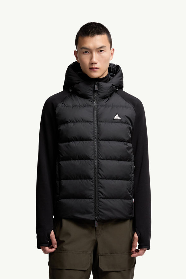 Padded Polartec® Zip-Up Hoodie Men Black Moncler 3