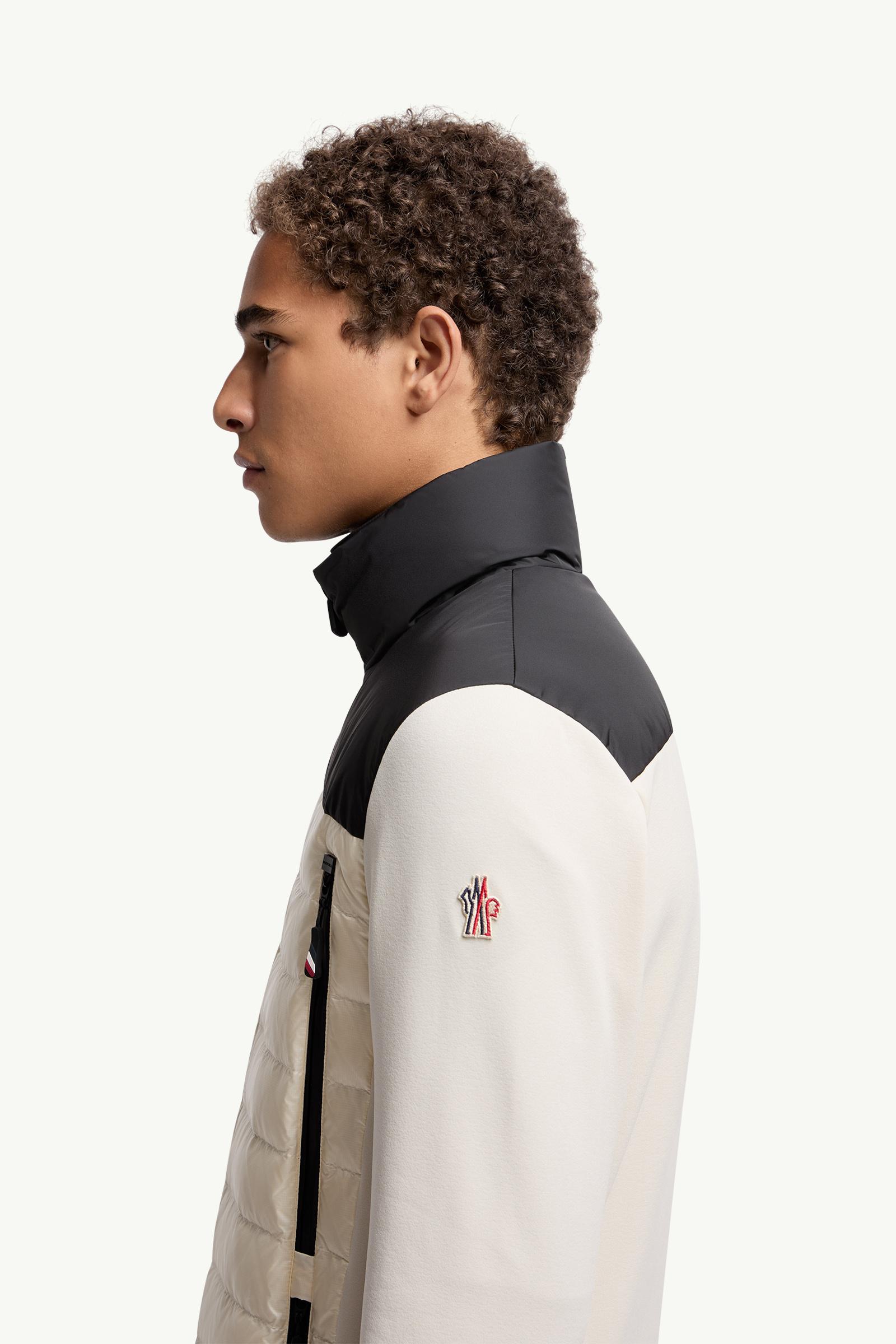 Padded Polartec® Zip-Up Sweatshirt Men Beige & Black Moncler 1