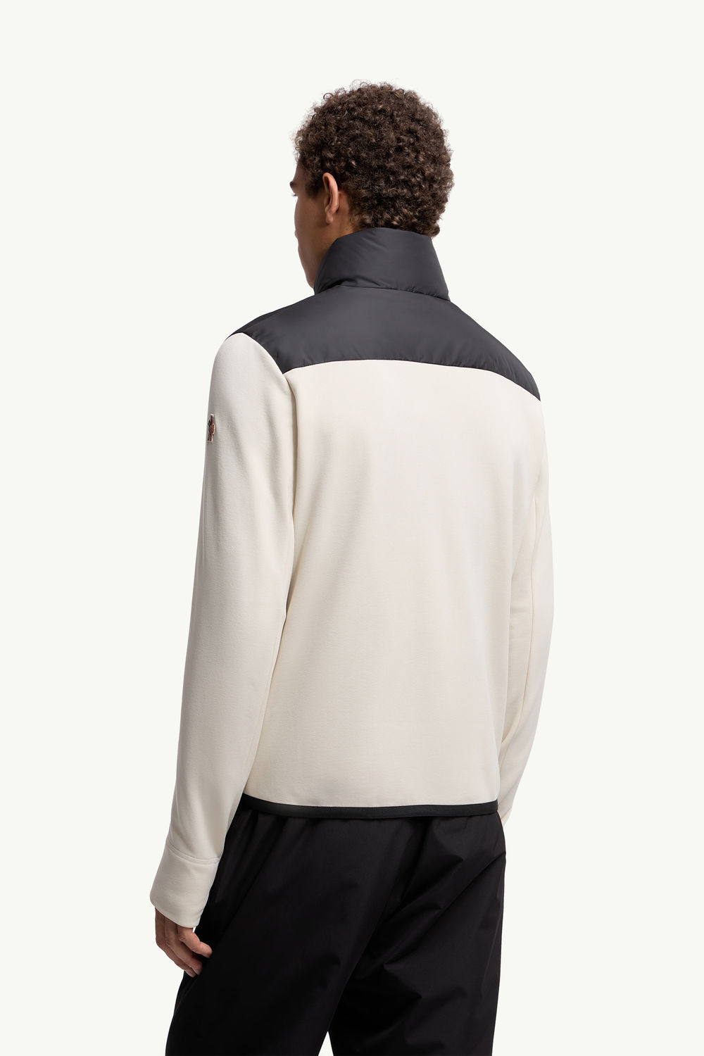 Padded Polartec® Zip-Up Sweatshirt Men Beige & Black Moncler 4
