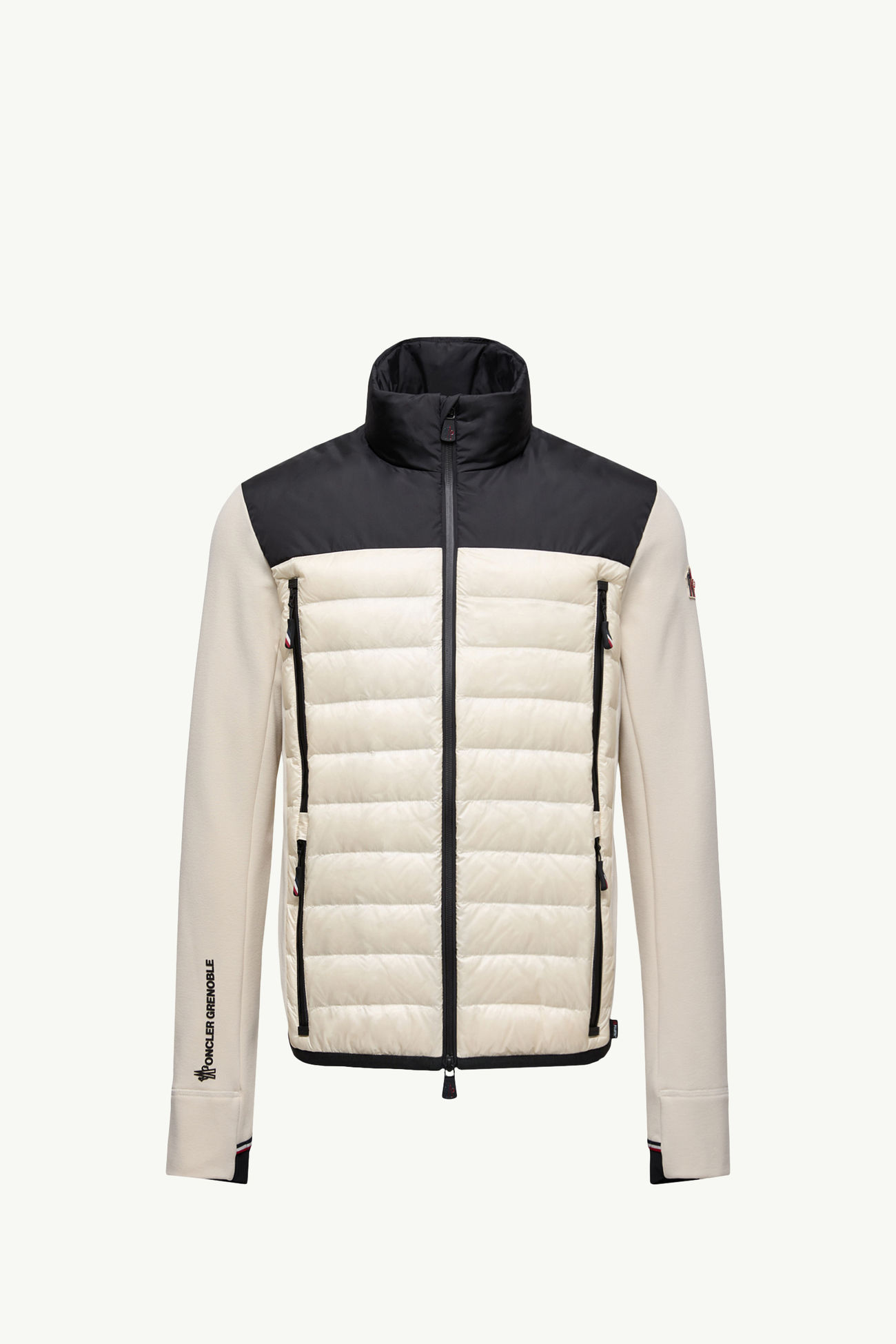 男士加衬Polartec®拉链卫衣 男士 米色和黑色 Moncler 2