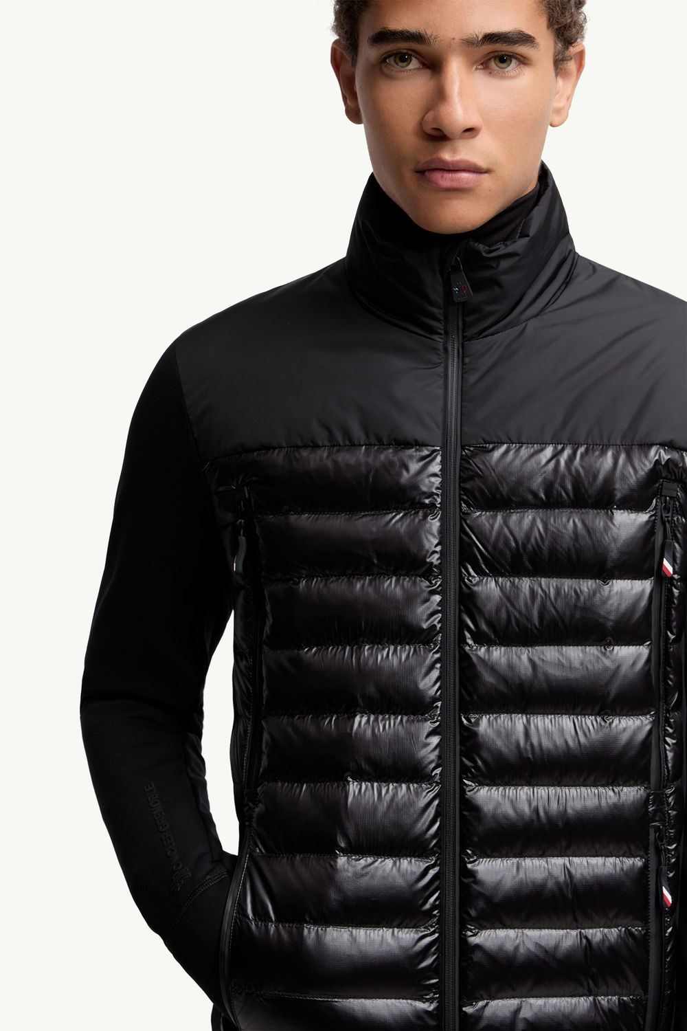 Padded Polartec® Zip-Up Sweatshirt Men Black Moncler 5