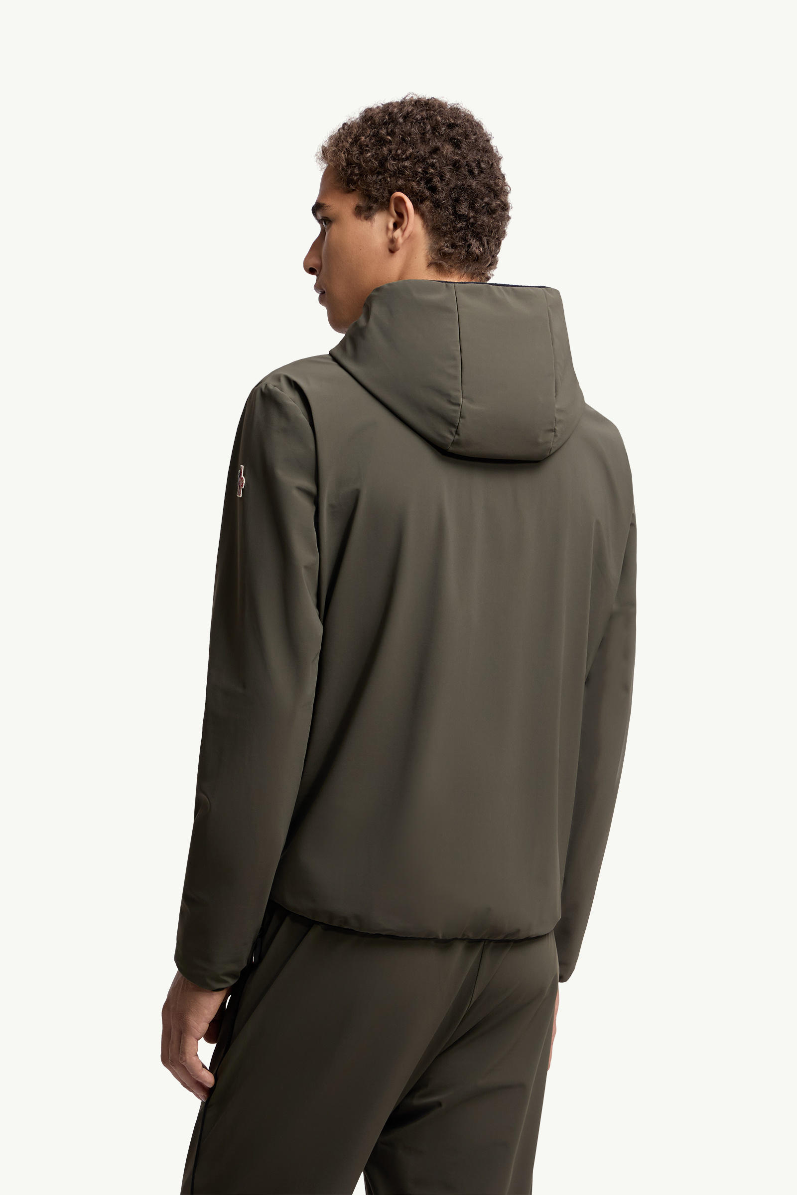 Padded Zip-Up Sweatshirt Men Dark Green Moncler 4