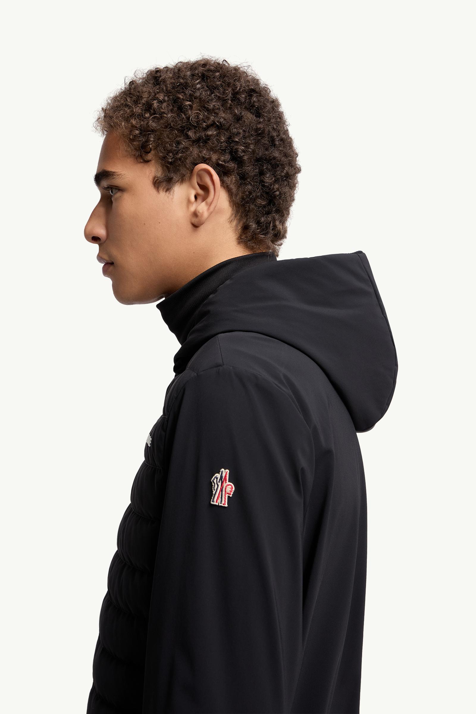 Padded Zip-Up Sweatshirt Men Black Moncler 1