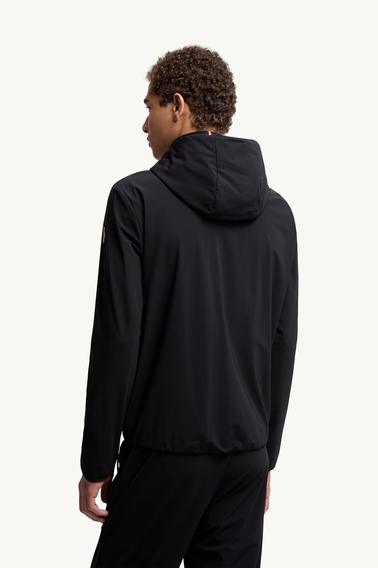 Wattiertes Zip-Up Sweatshirt Herren Schwarz Moncler 4