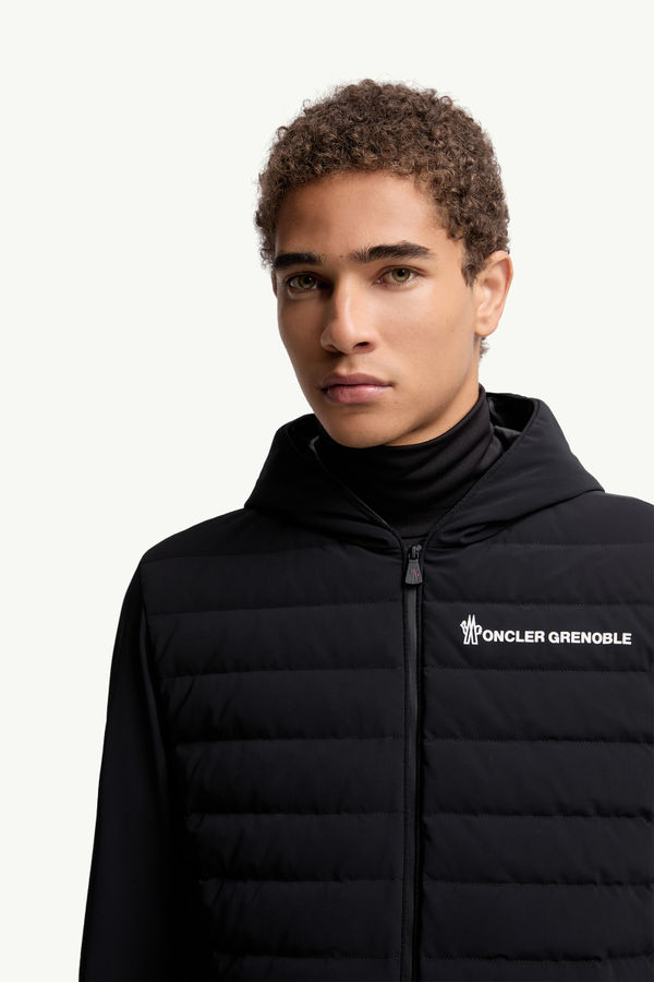 Wattiertes Zip-Up Sweatshirt Herren Schwarz Moncler 6