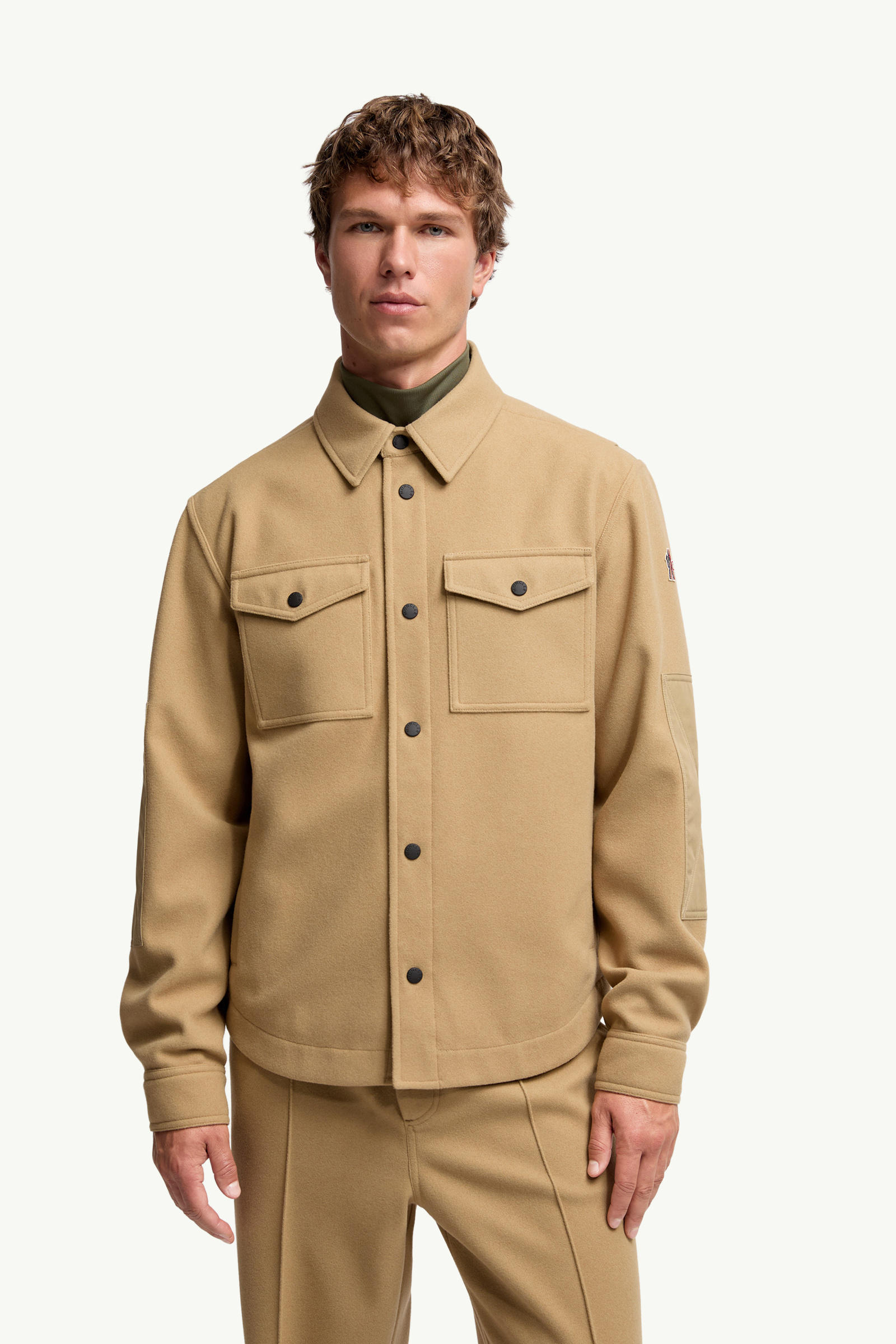 Long Sleeve Shirt Men Beige Moncler 3