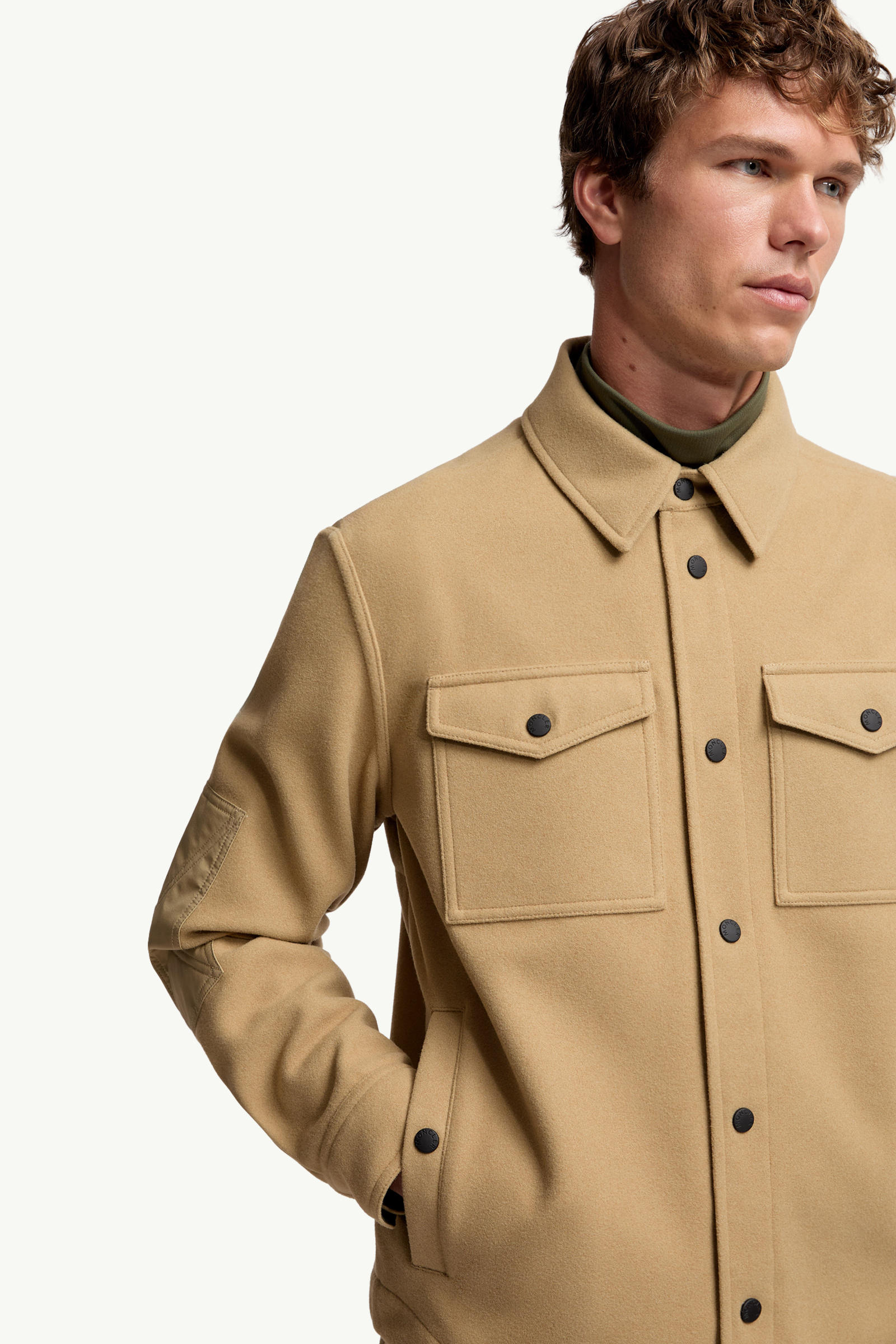 Long Sleeve Shirt Men Beige Moncler 5