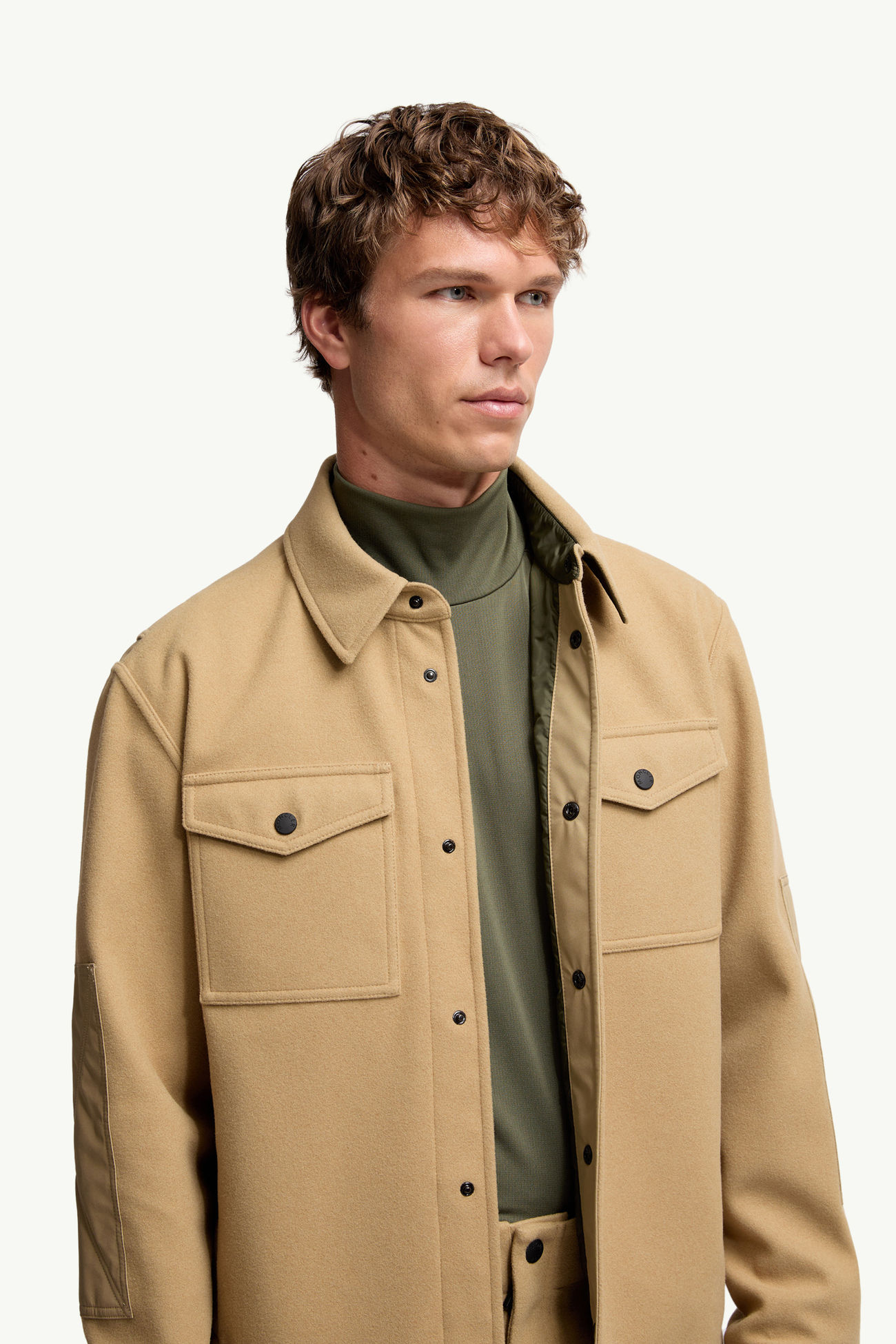 男士长袖衬衫 男士 米色 Moncler 6