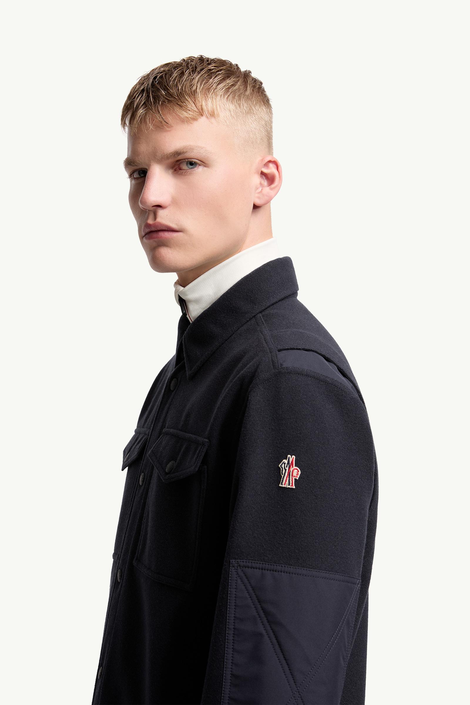 男士长袖衬衫 男士 海军蓝色 Moncler 1