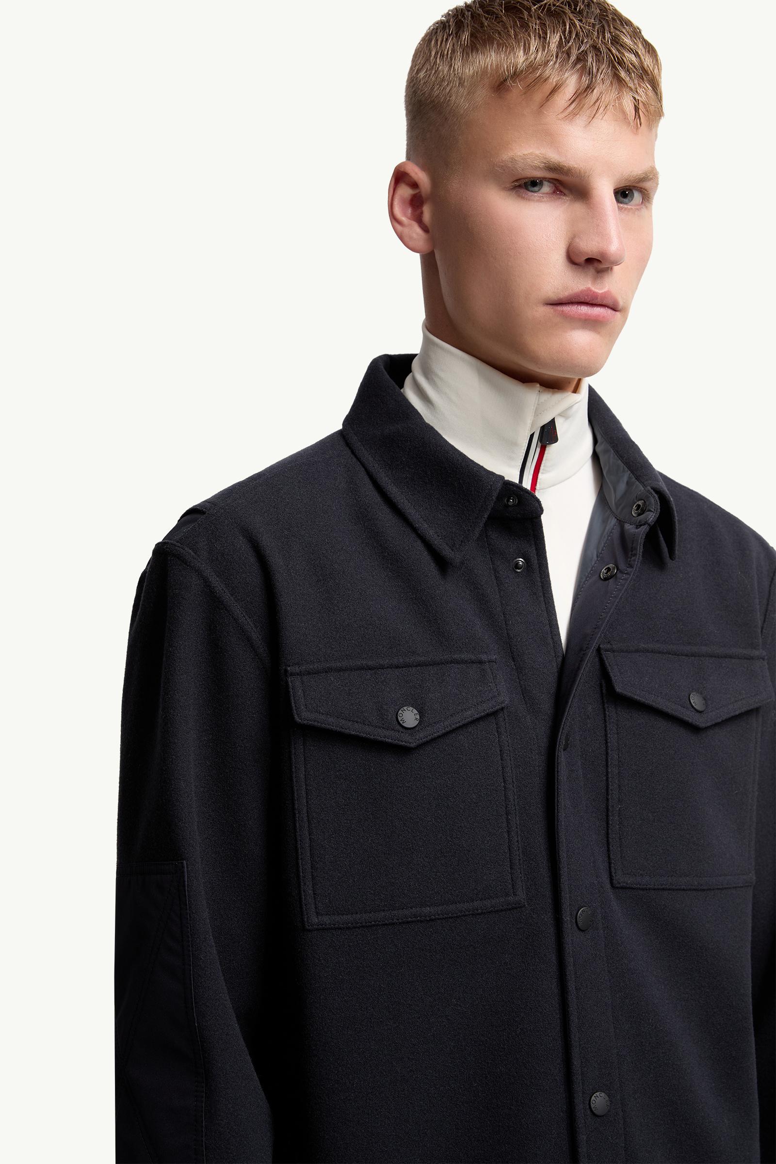 Navy Blue Long Sleeve Shirt - Shirts for Men | Moncler IT