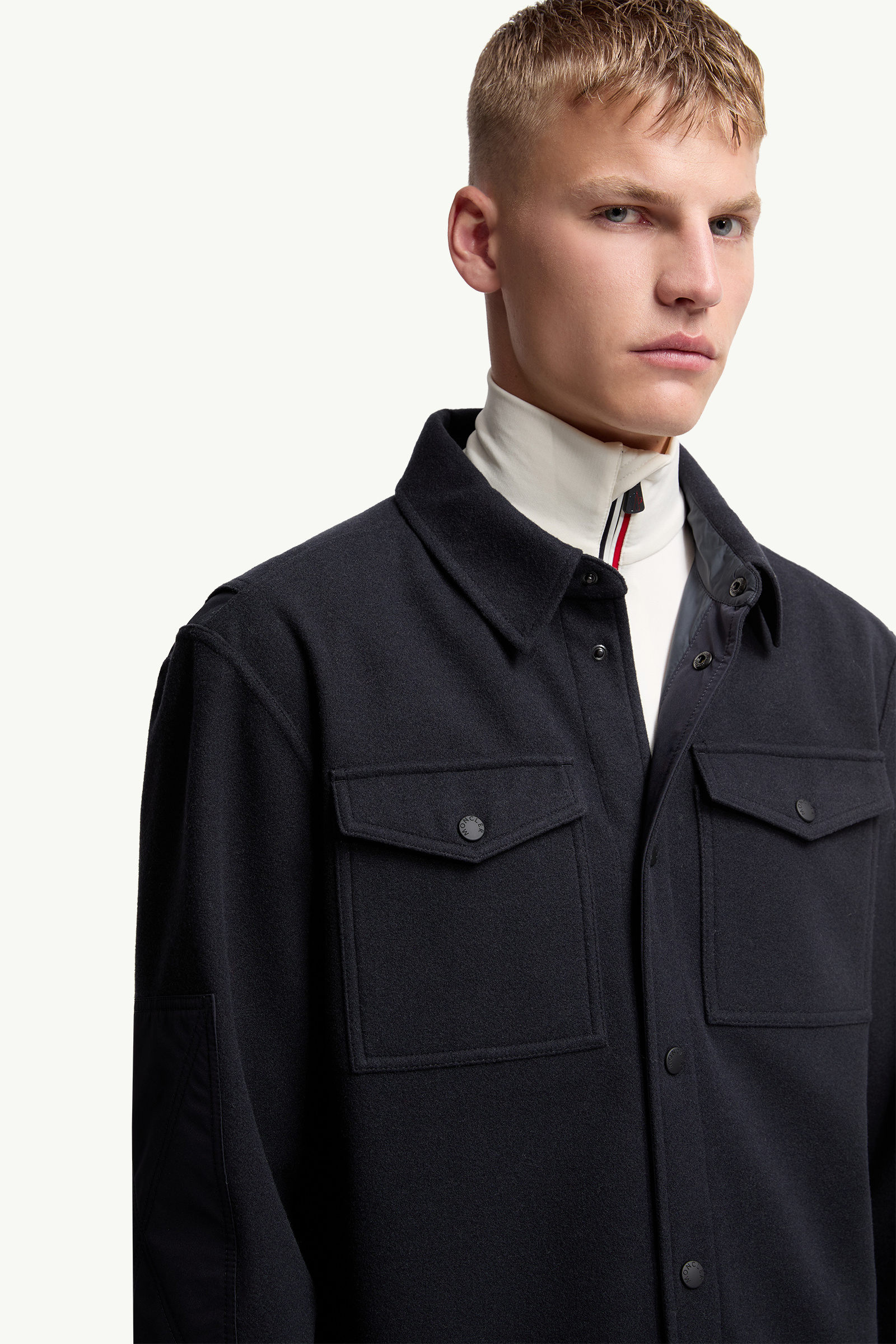 男士长袖衬衫 男士 海军蓝色 Moncler 5
