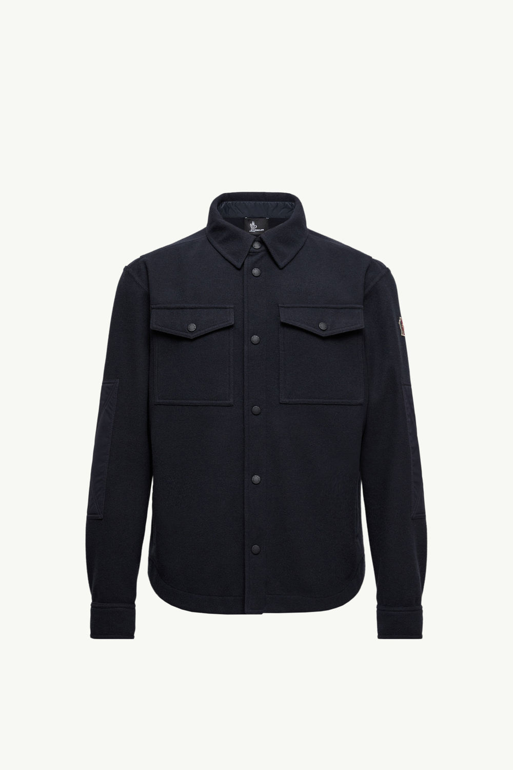 Long Sleeve Shirt Men Navy Blue Moncler 2