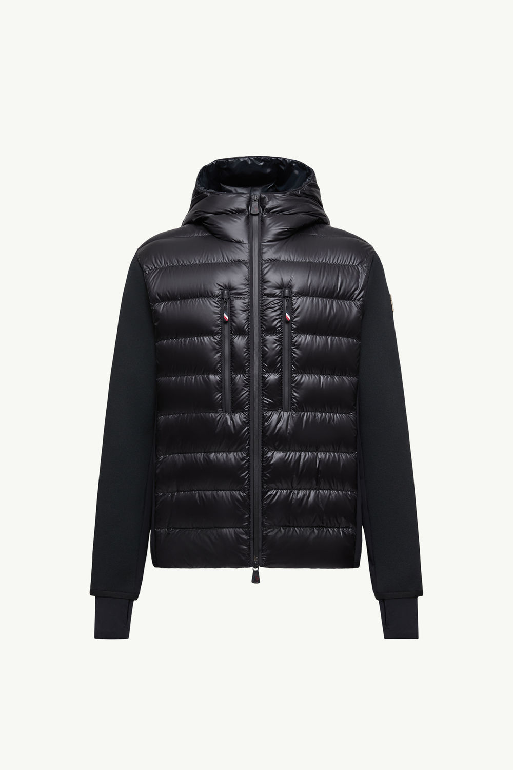 Padded Zip-Up Hoodie Men Black Moncler 2