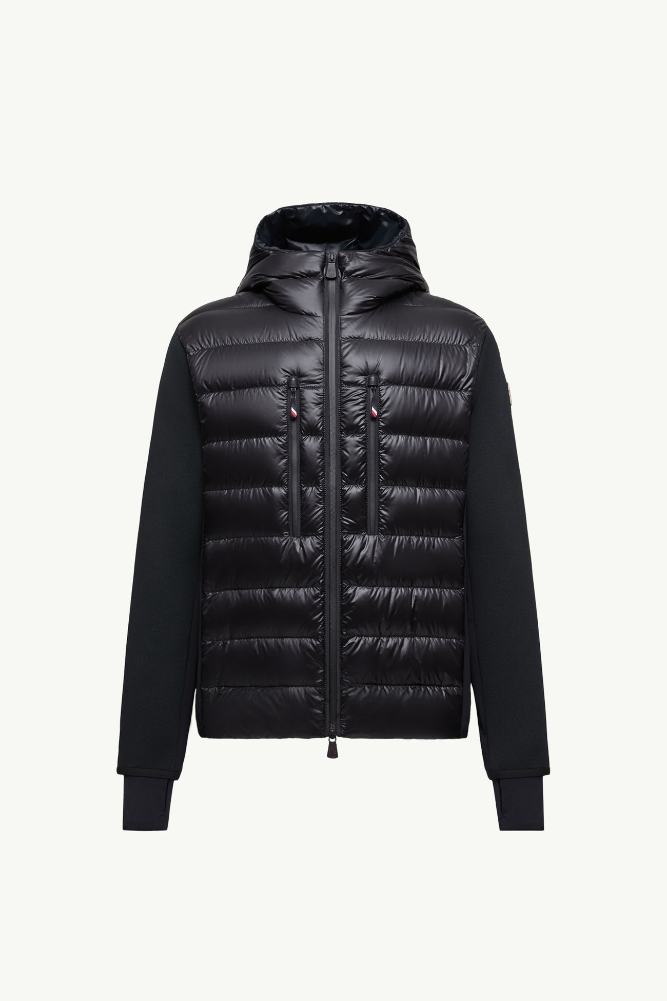 Padded Zip-Up Hoodie Men Black Moncler 2