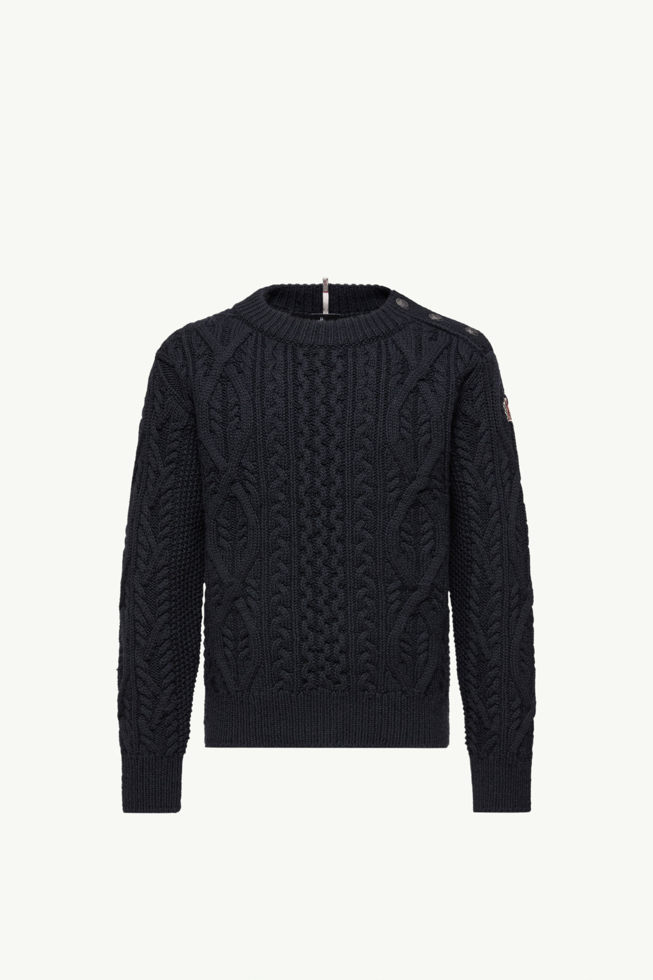 Maglione Argyle in lana Uomo Blu Navy Moncler 2