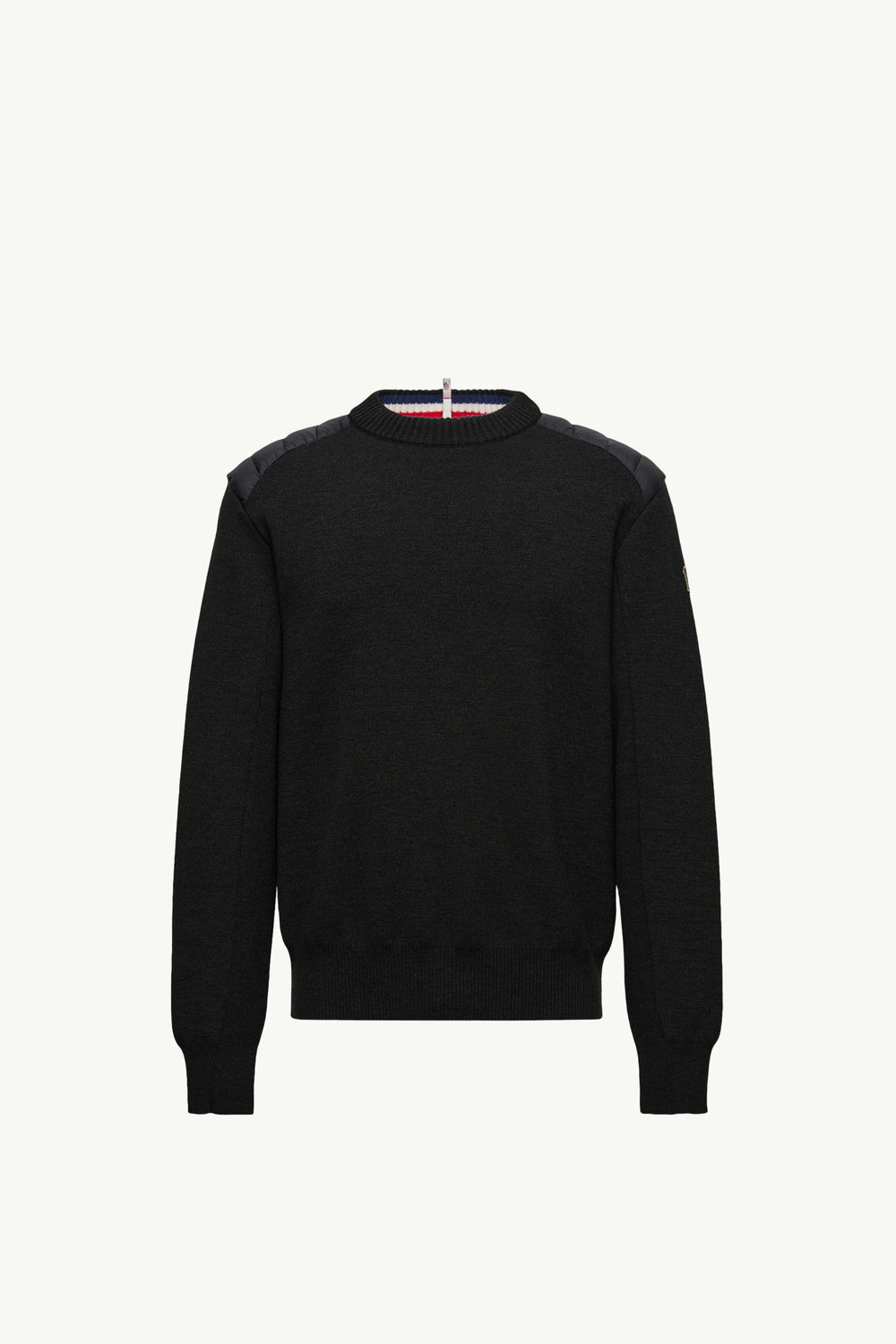 Wool Blend Down Sweater Men Black Moncler 2