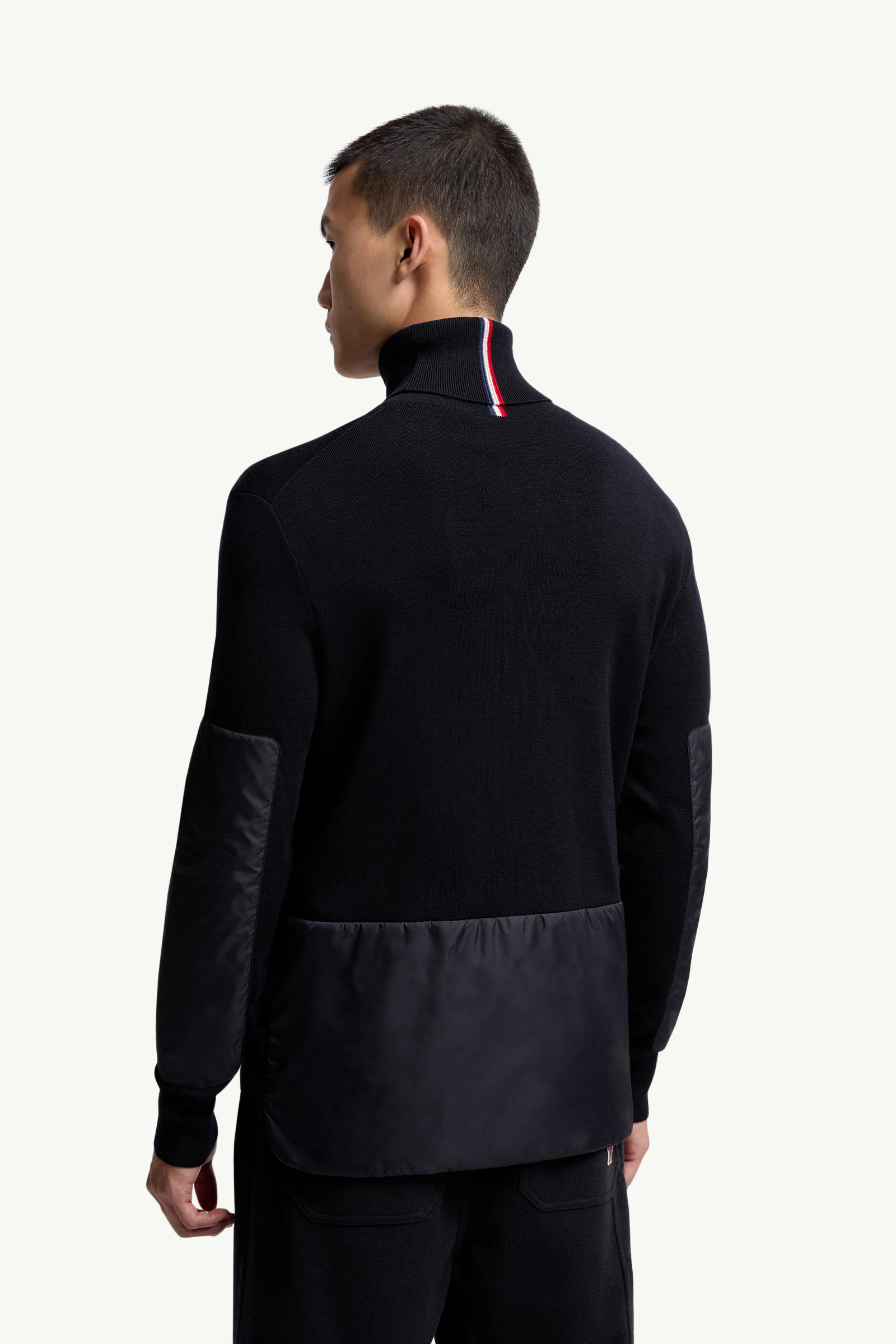 Pull à col roulé en laine Hommes Bleu marine Moncler 4