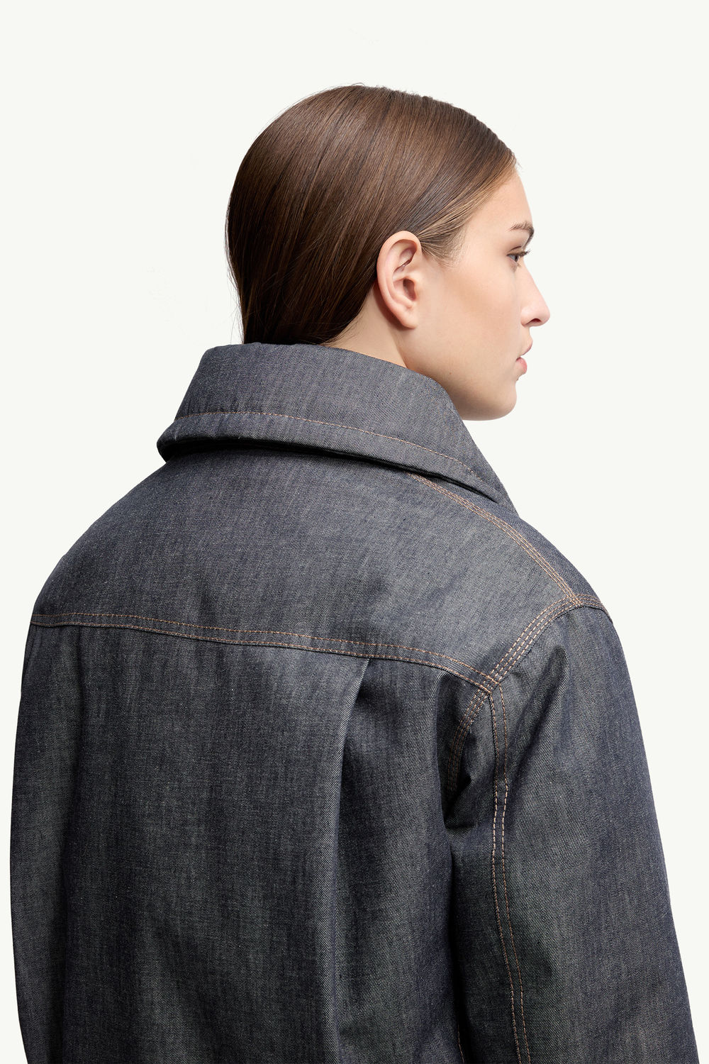 Yunque Daunen-Skijacke aus Denim Damen Dunkelgrau Moncler 6