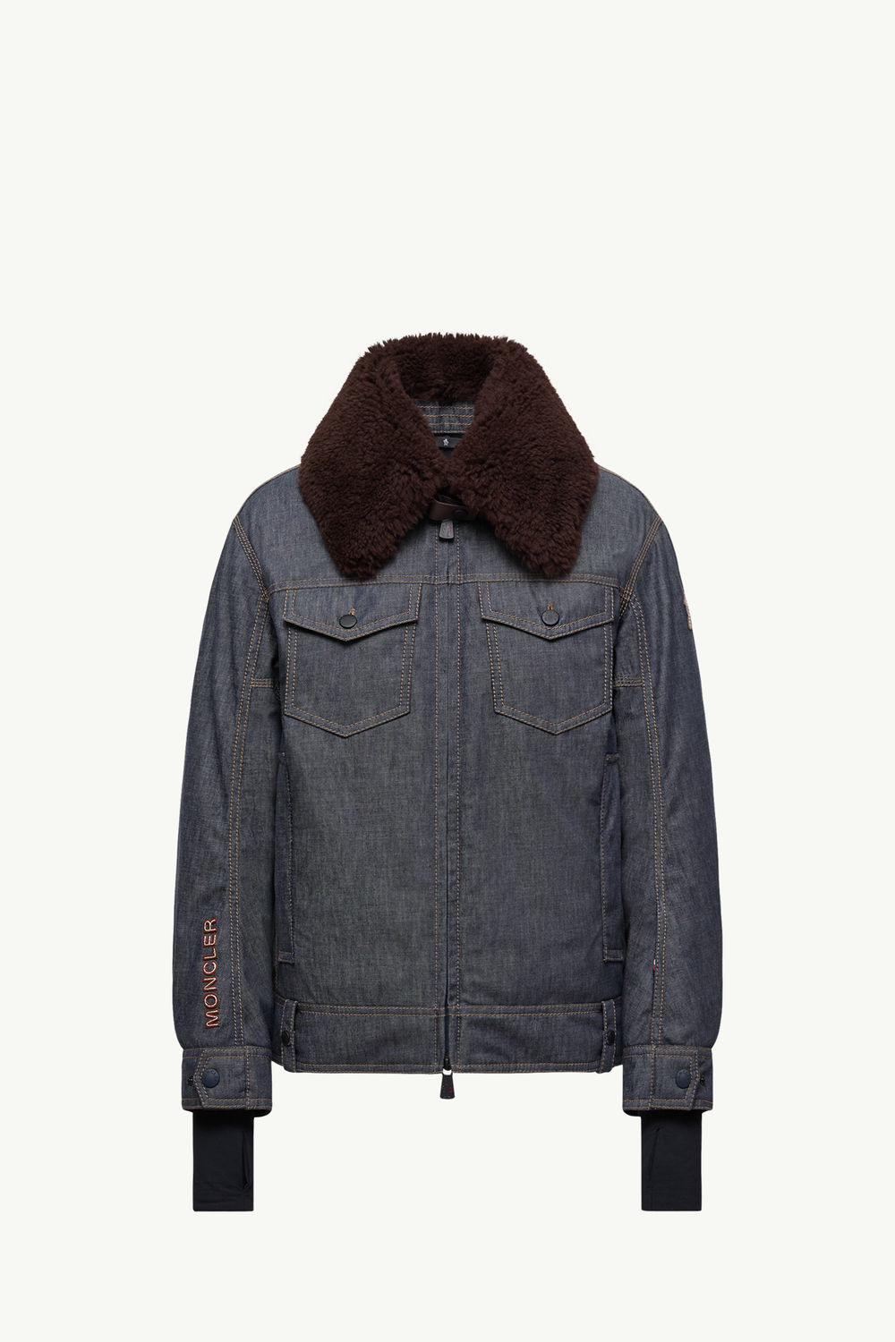 Yunque Daunen-Skijacke aus Denim Damen Dunkelgrau Moncler 2
