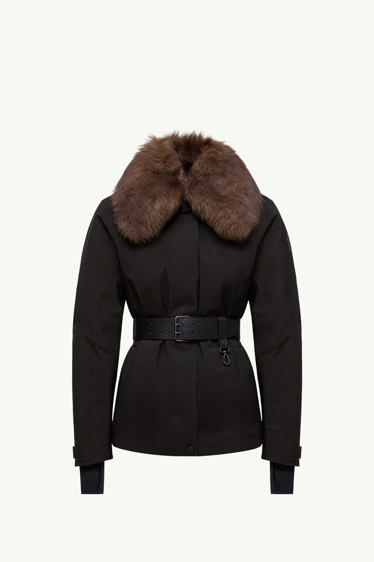 Vizelles Skijacke mit Shearling-Besatz Damen Schwarz Moncler 2