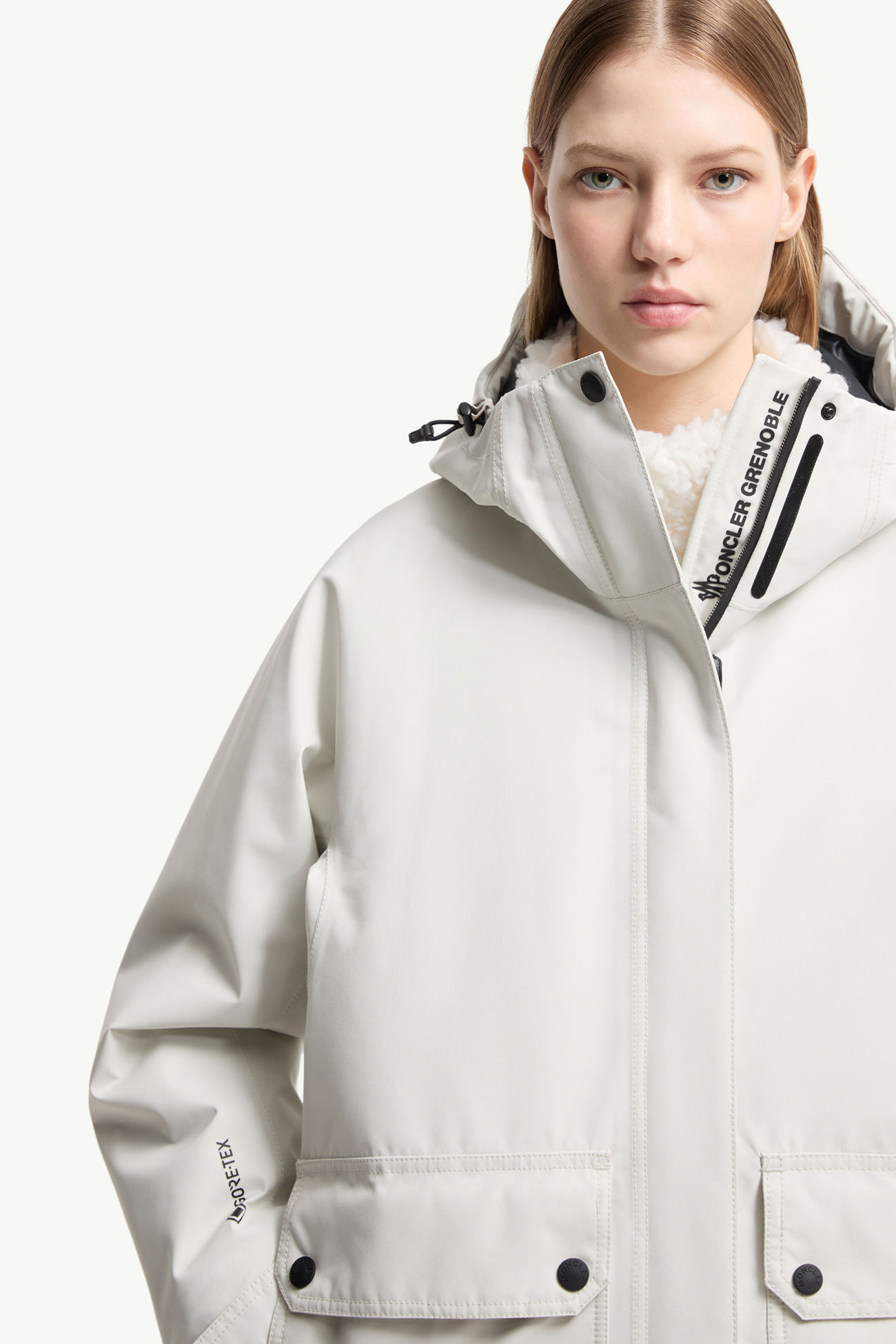 Bwindi Hooded GORE-TEX Ski Jacket Women White Moncler 6
