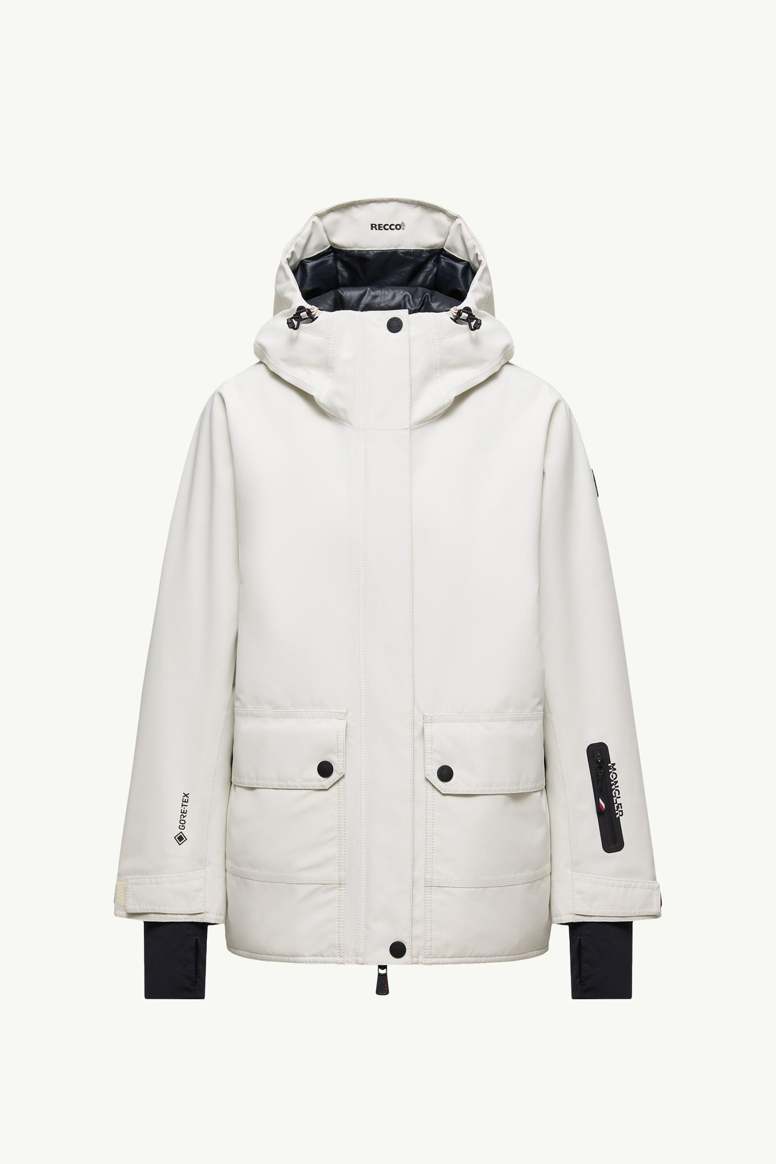 White Bwindi Hooded GORE-TEX Ski Jacket - Short Down Jackets for
