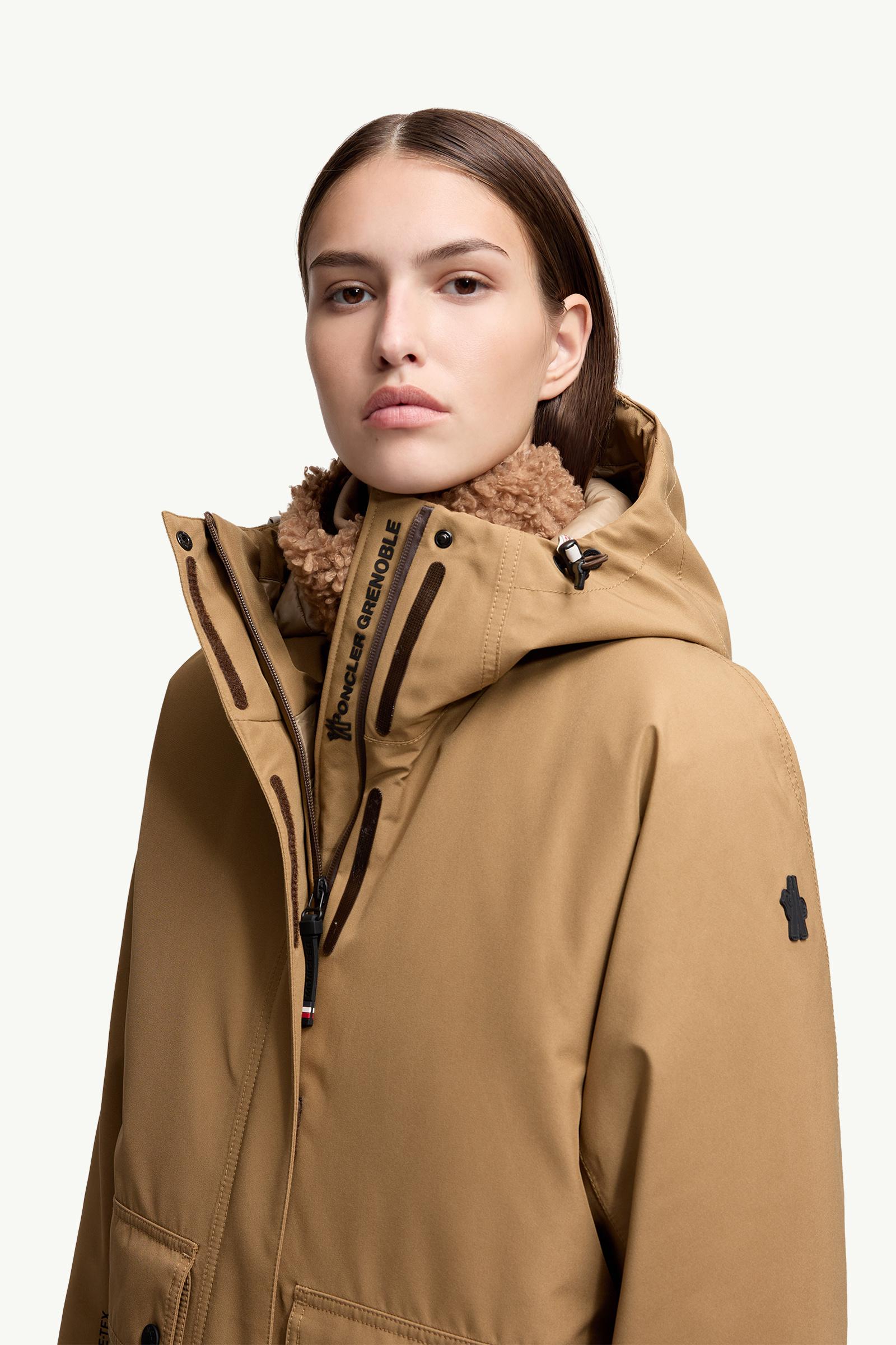 Bwindi GORE-TEX Laminate Hooded Down Ski Jacket Women Light Brown Moncler 1