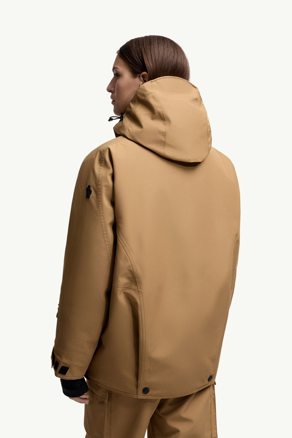 Bwindi GORE-TEX Laminate Hooded Down Ski Jacket Women Light Brown Moncler 4