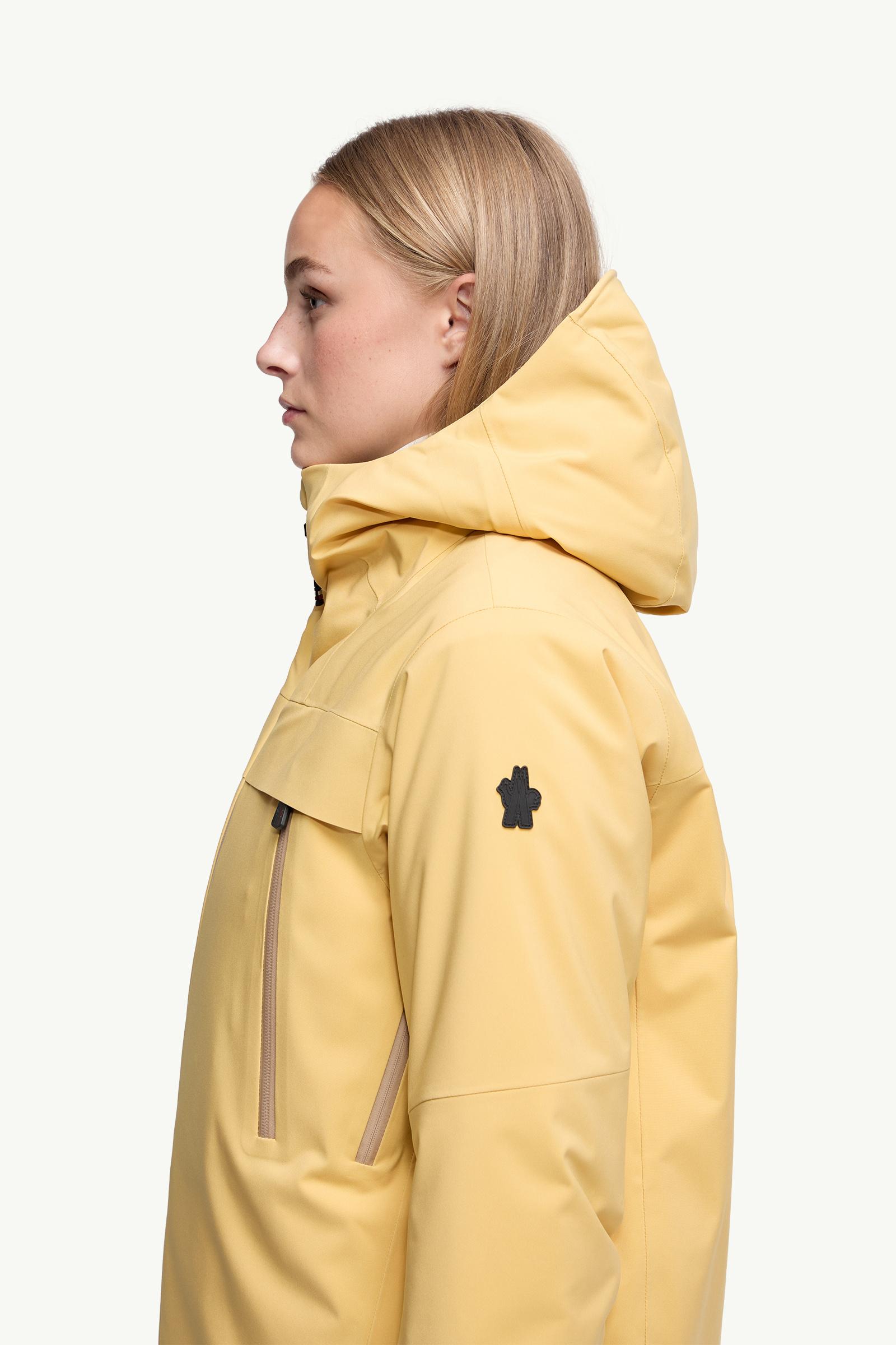 Chanavey Hooded Ski Jacket Women Ochre Yellow Moncler 1