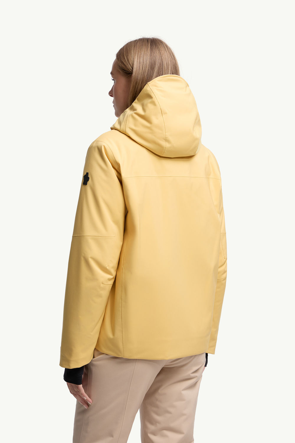Chanavey Hooded Ski Jacket Women Ochre Yellow Moncler 4