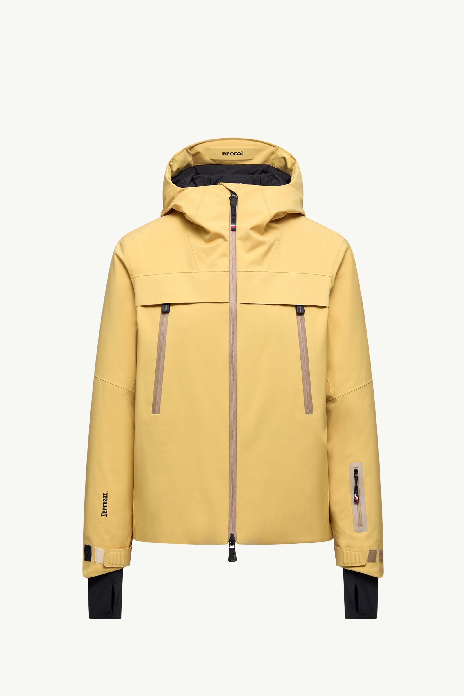 Ochre Yellow Chanavey Hooded Ski Jacket - Short Down Jackets for