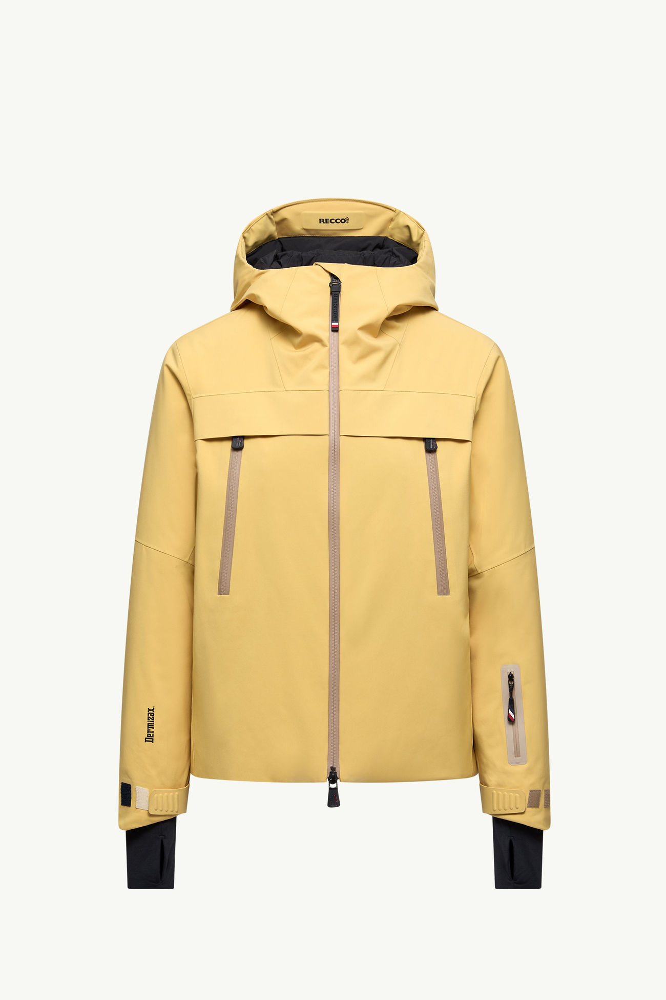 Chanavey Hooded Ski Jacket Women Ochre Yellow Moncler 2